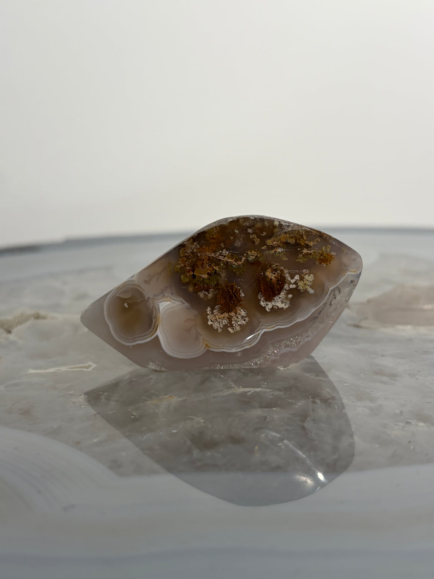 Nebula Agate Freeform with Dendritic Inclusions P