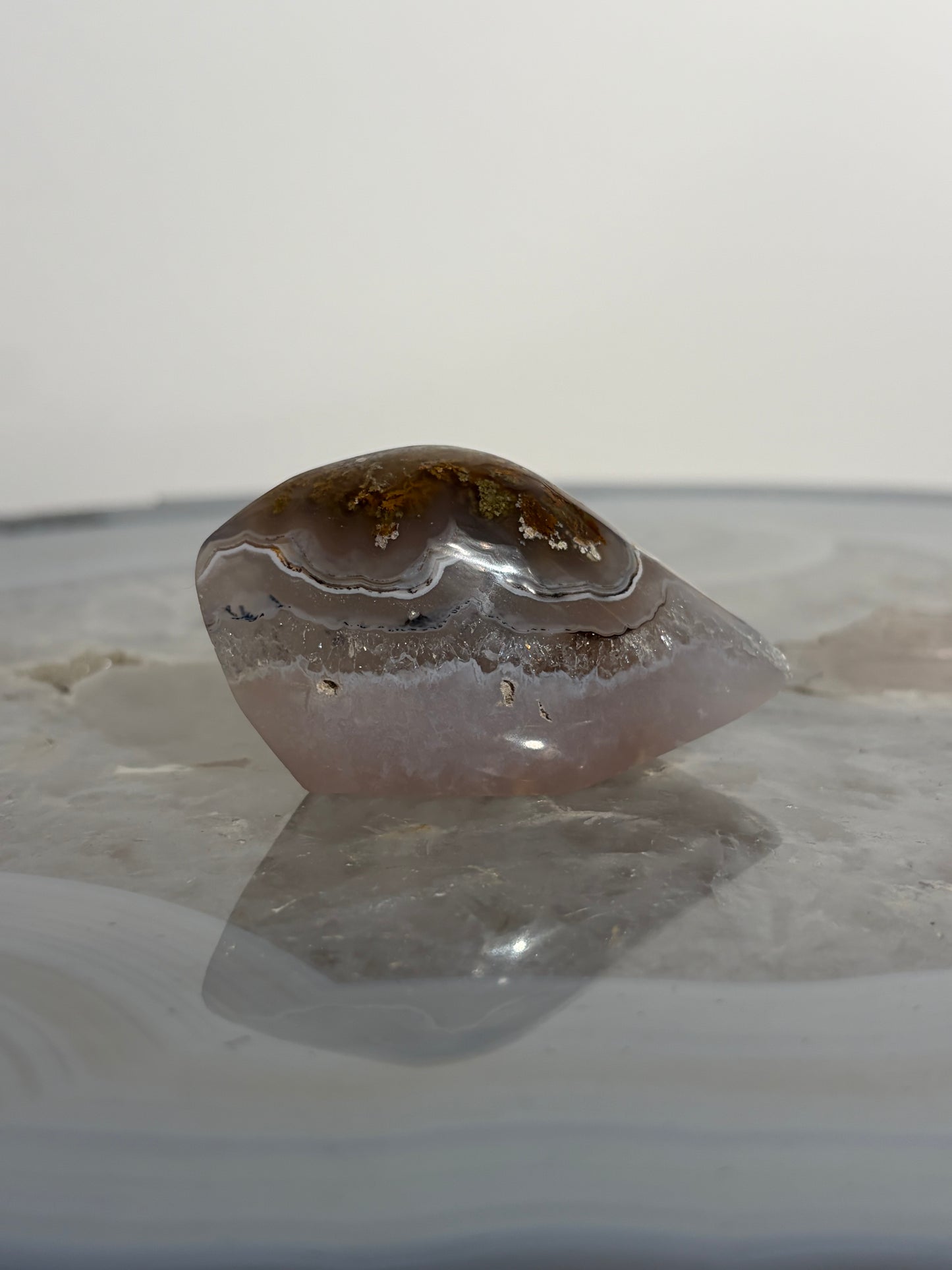 Nebula Agate Freeform with Dendritic Inclusions P