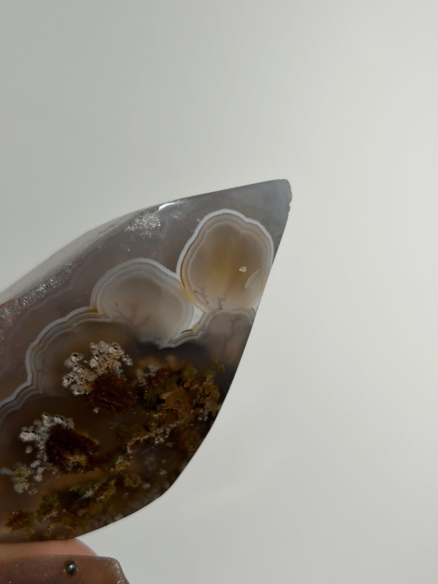 Nebula Agate Freeform with Dendritic Inclusions P