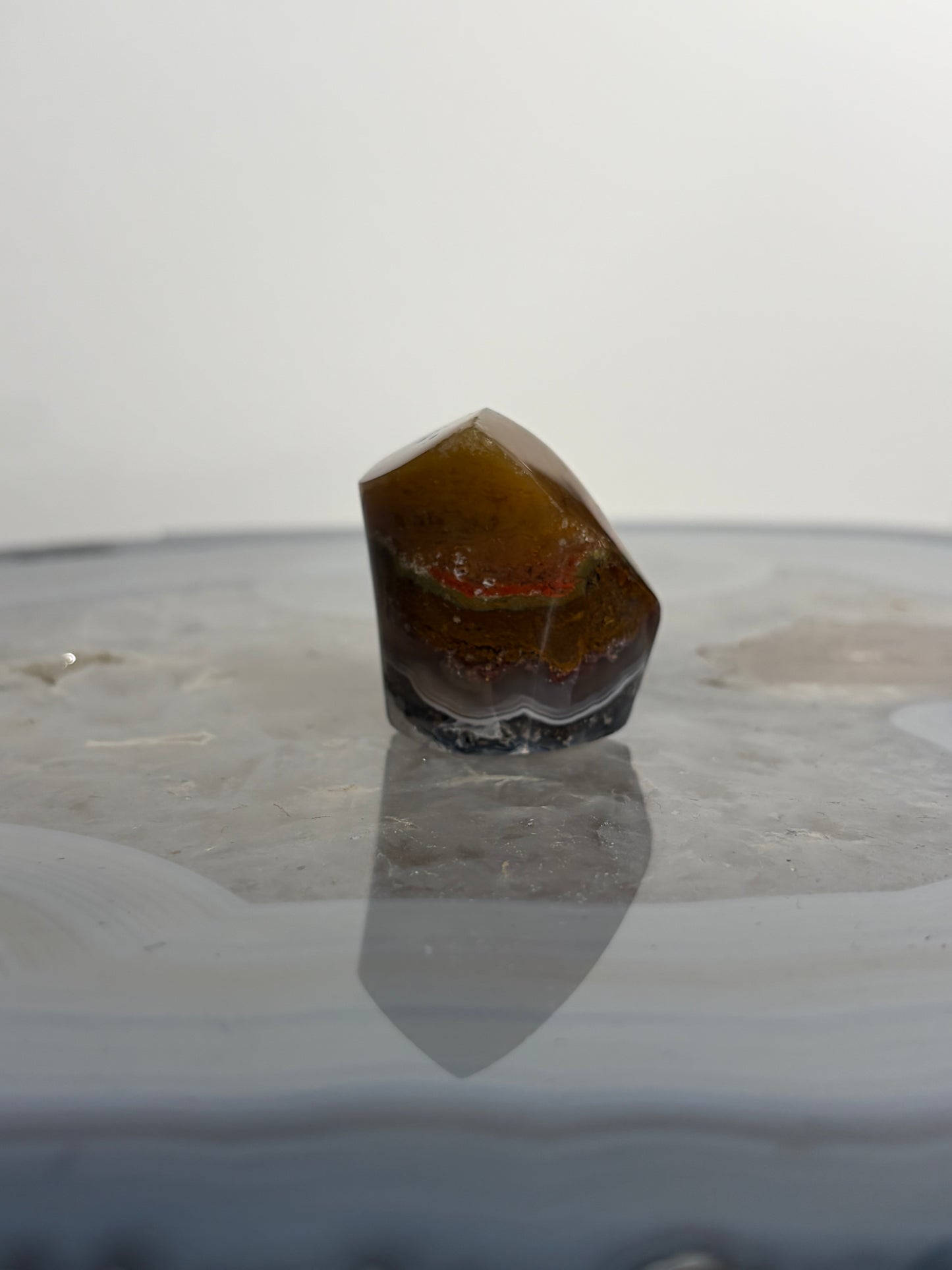 Nebula Agate Freeform with Dendritic Inclusions S