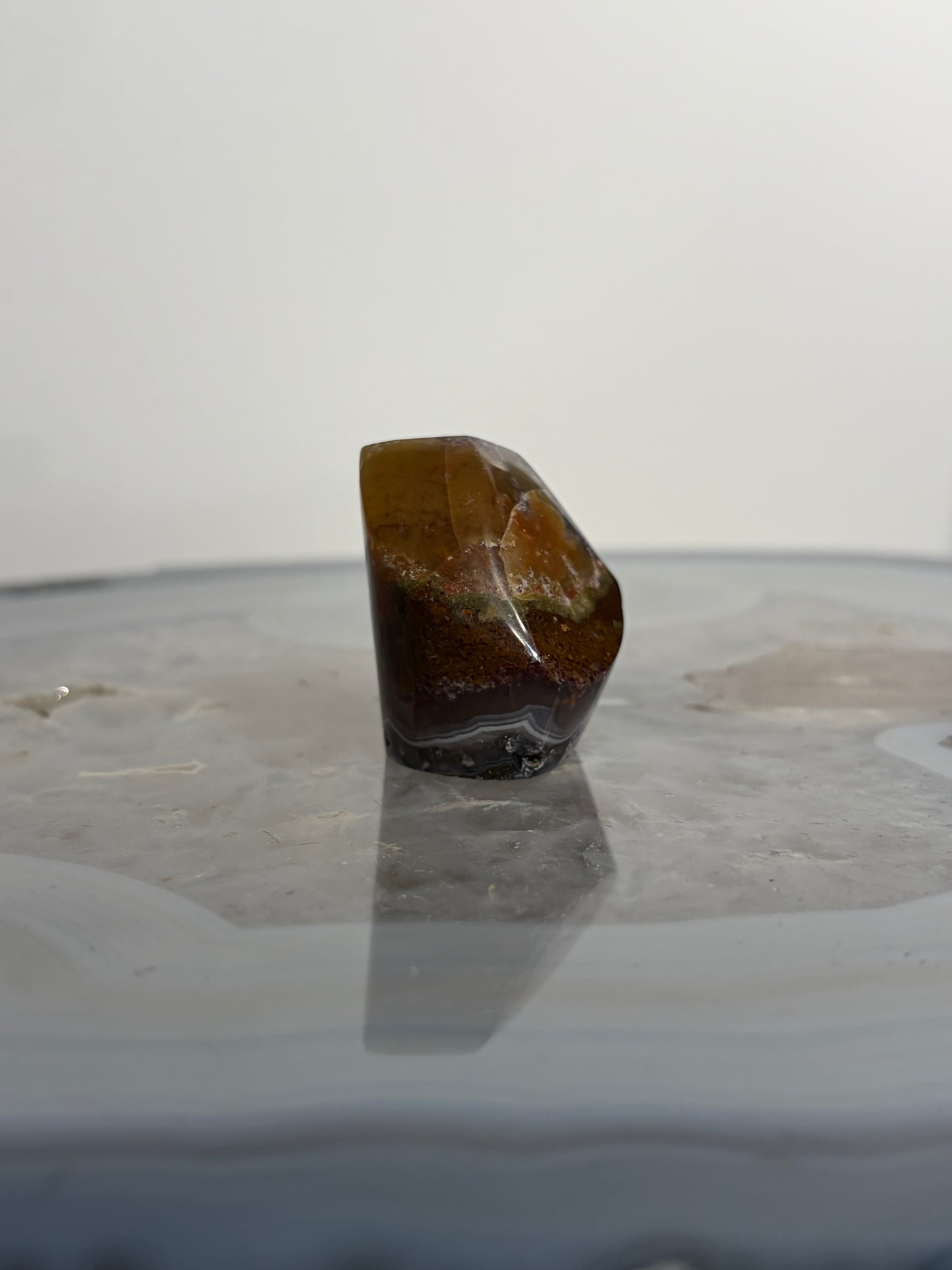 Nebula Agate Freeform with Dendritic Inclusions S