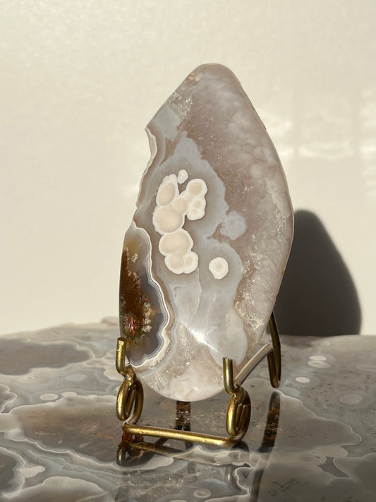 Nebula Agate Freeform on Priestess Carriage Stand