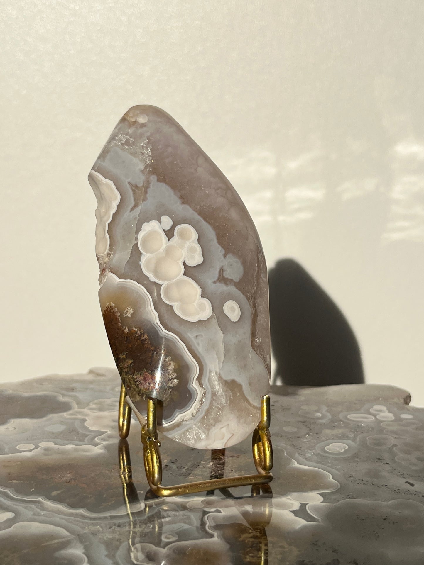 Nebula Agate Freeform on Priestess Carriage Stand