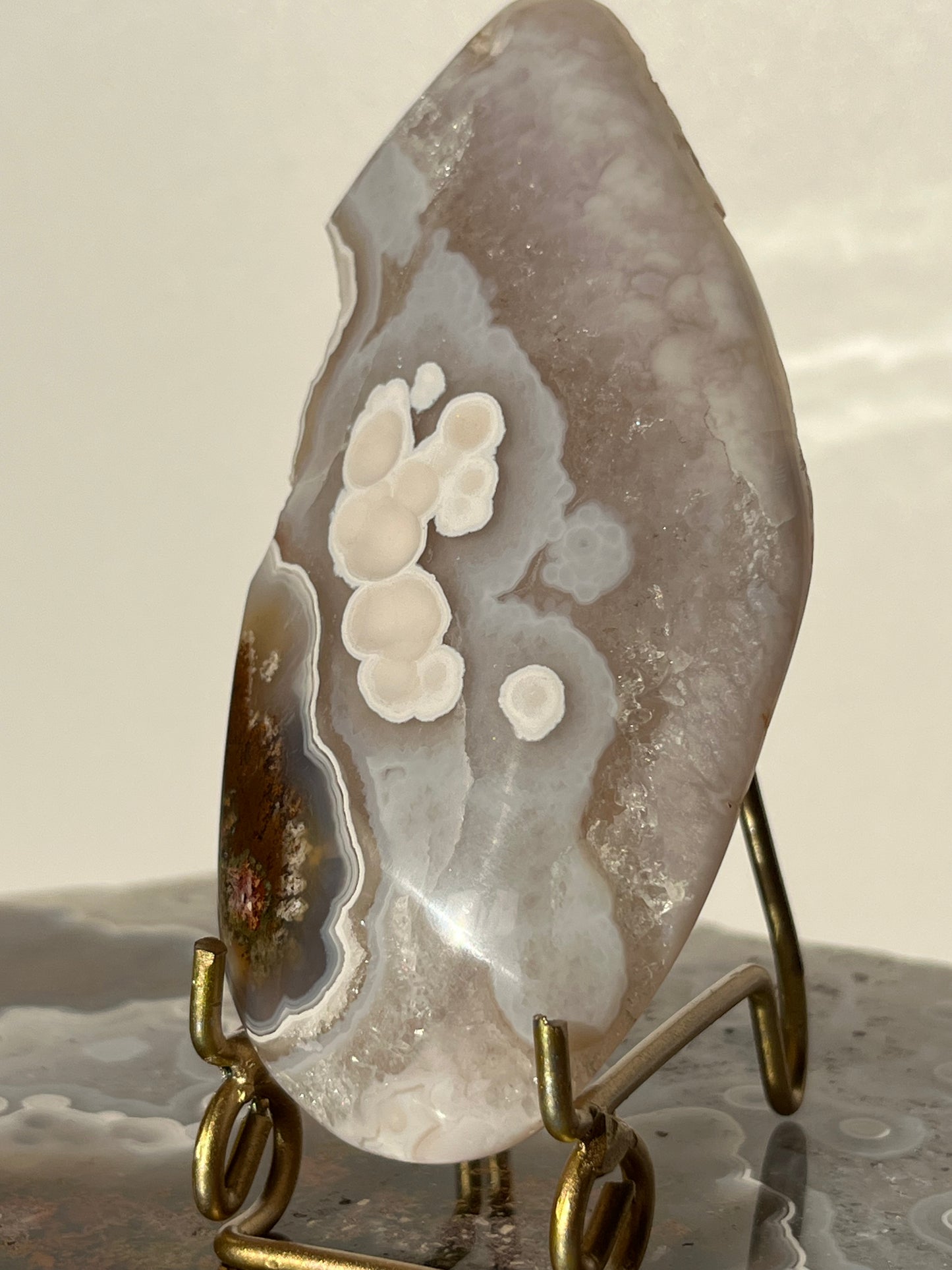 Nebula Agate Freeform on Priestess Carriage Stand
