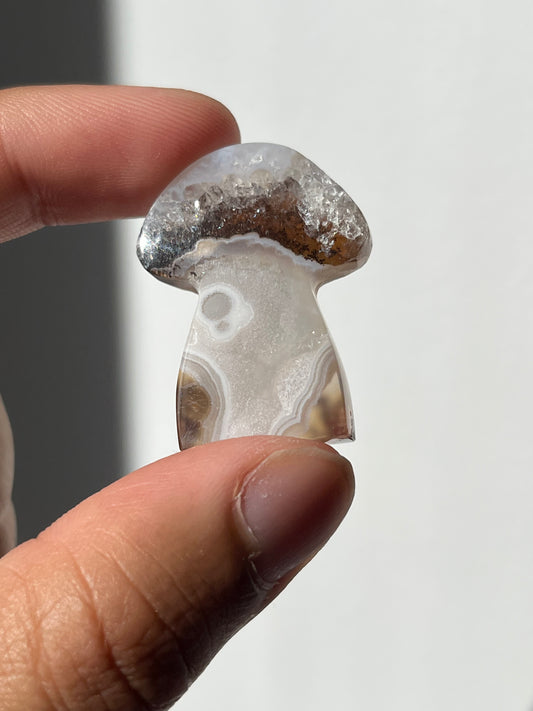 Nebula Agate Mushroom Cabochon (You Choose)