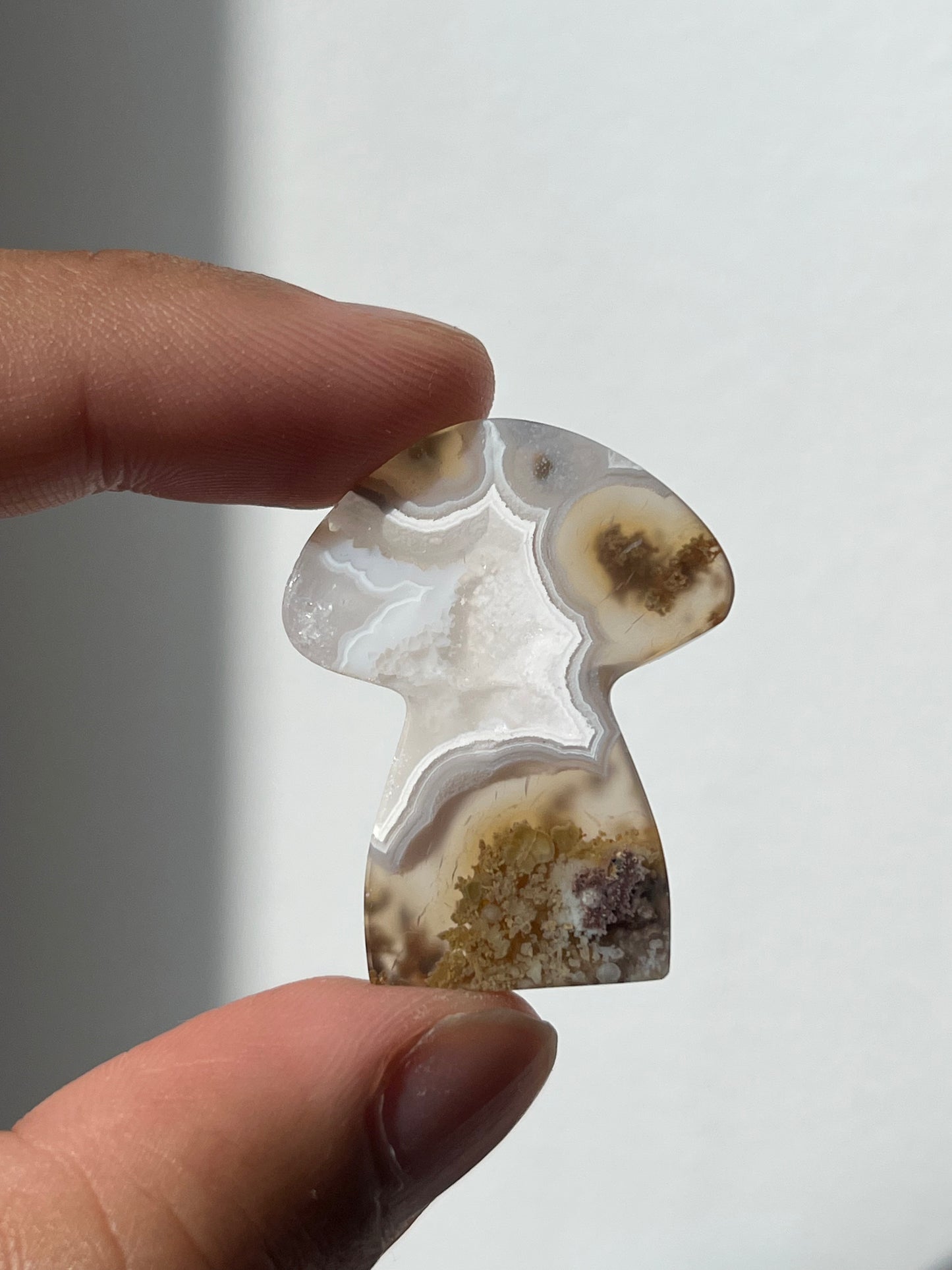 Nebula Agate Mushroom Cabochon (You Choose)