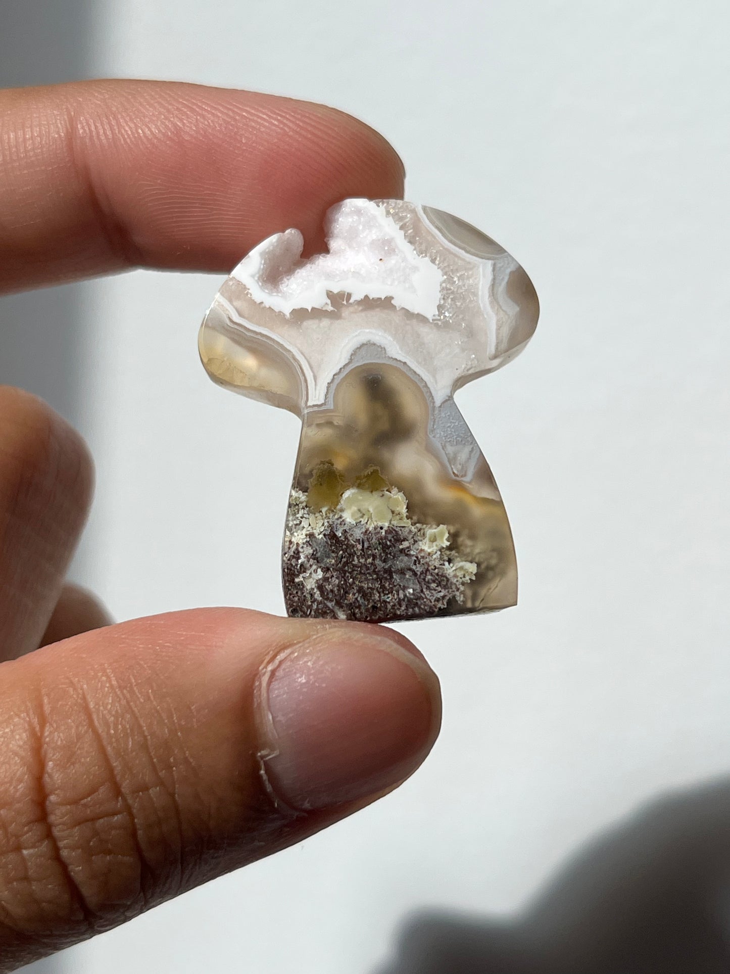 Nebula Agate Mushroom Cabochon (You Choose)