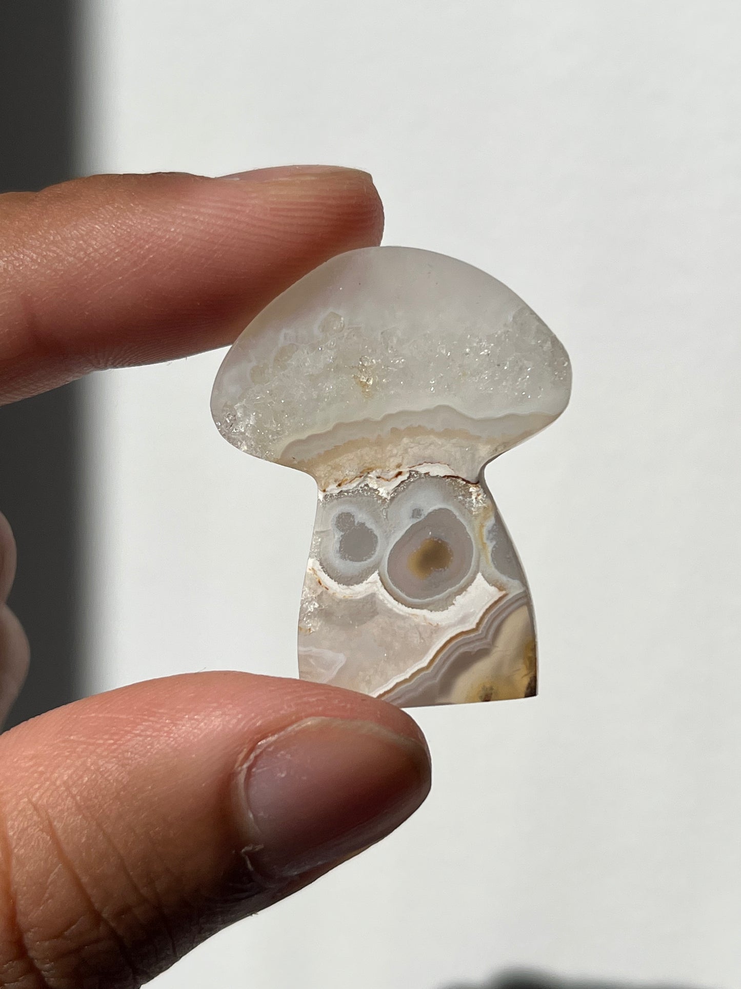 Nebula Agate Mushroom Cabochon (You Choose)