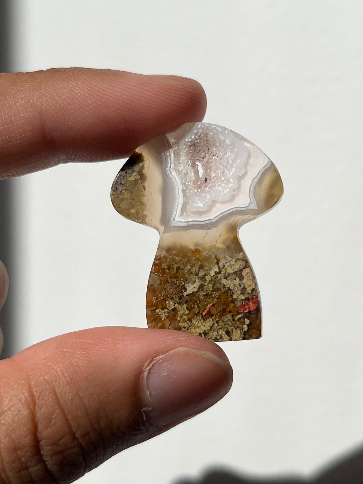 Nebula Agate Mushroom Cabochon (You Choose)