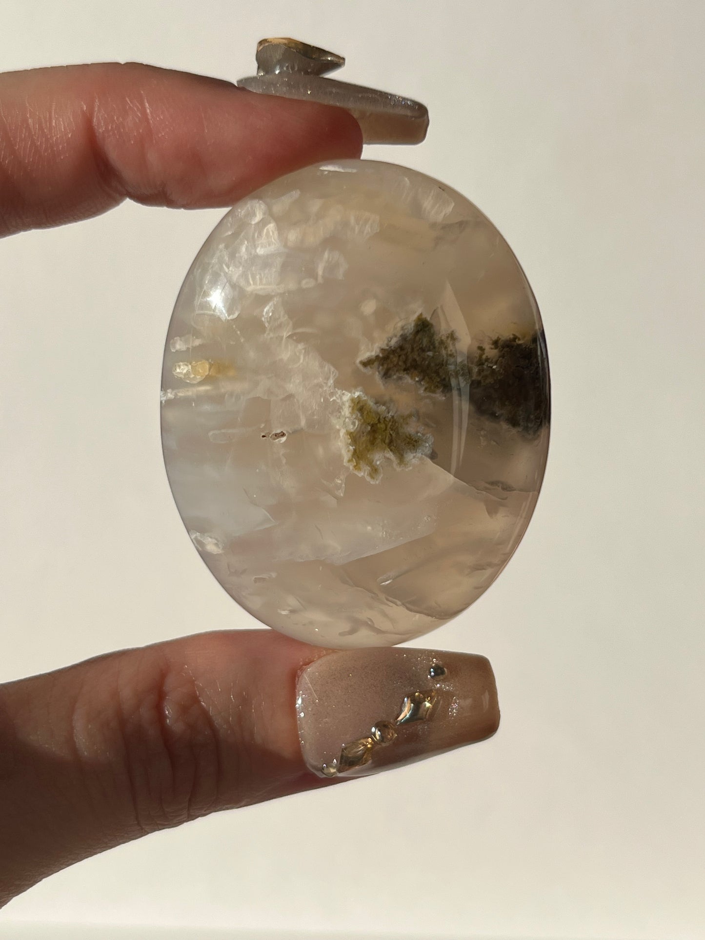 Jelly Orbicular Nebula Agate Palmstone O