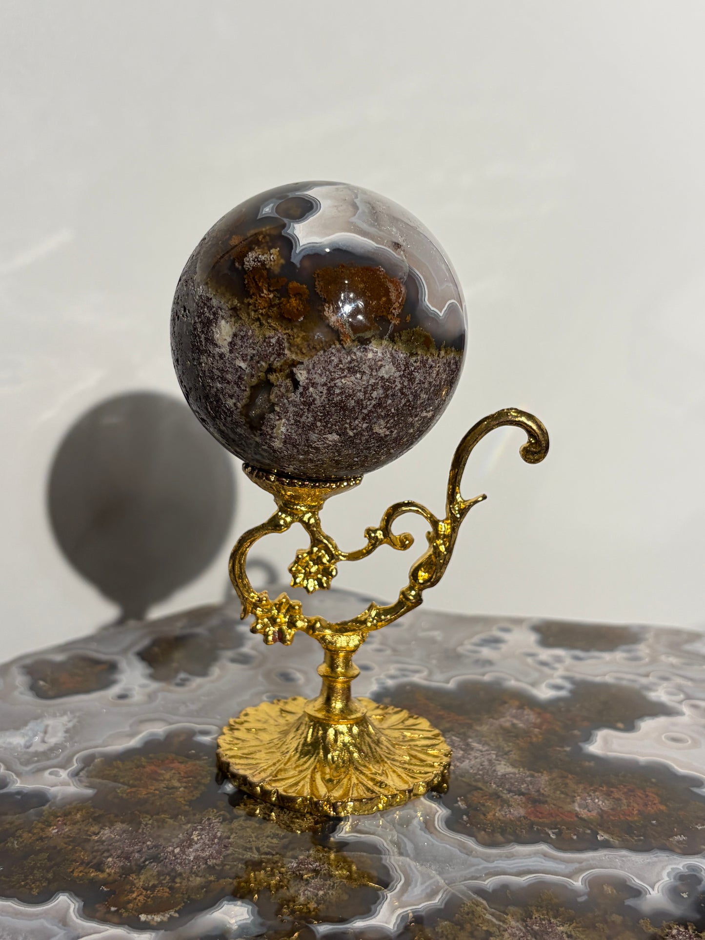 “Terra Nebulus” Nebula Agate Sphere C