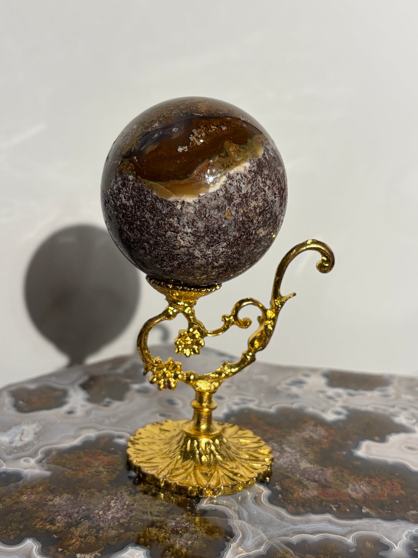 “Terra Nebulus” Nebula Agate Sphere C