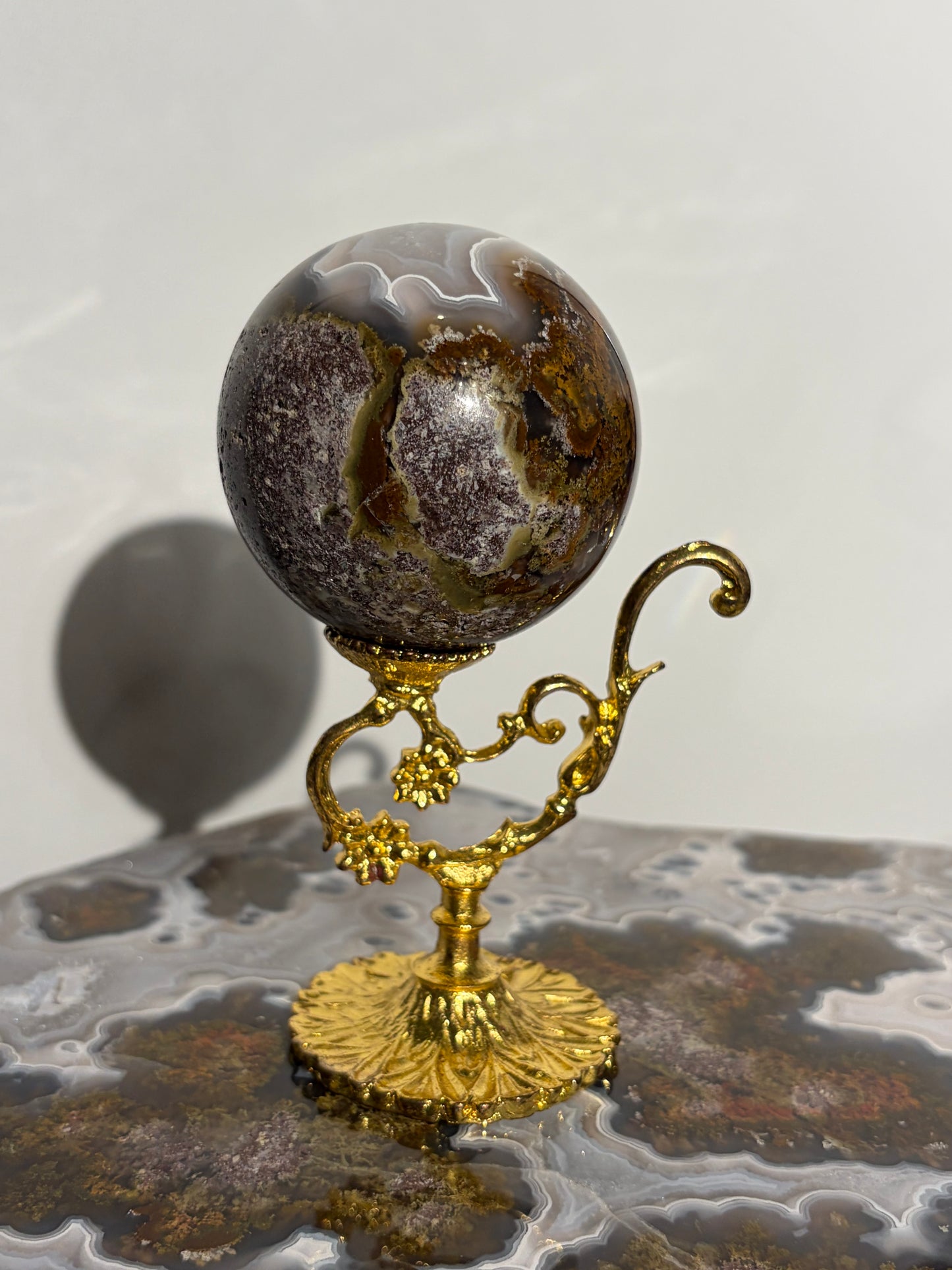 “Terra Nebulus” Nebula Agate Sphere C