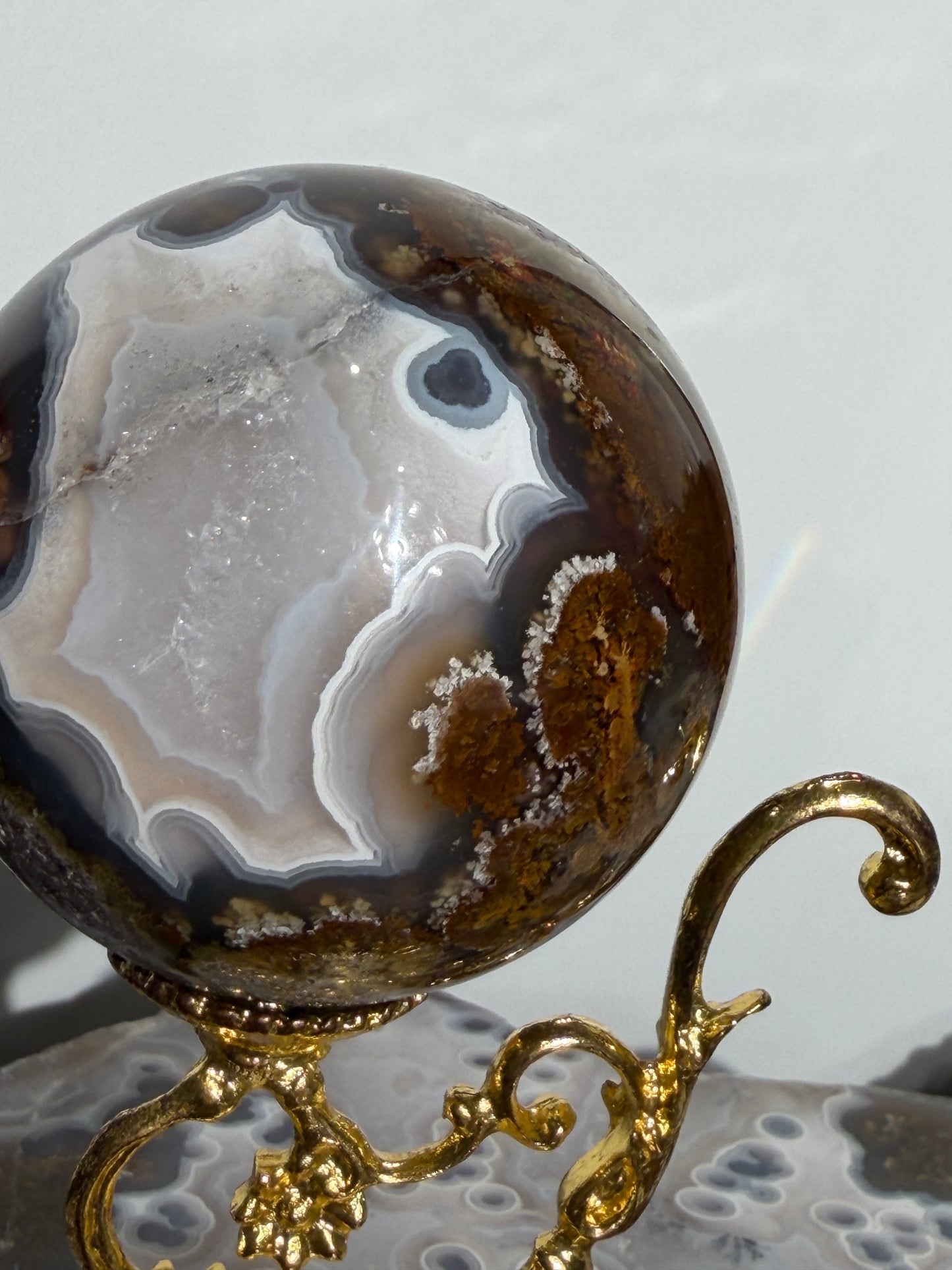 “Terra Nebulus” Nebula Agate Sphere C