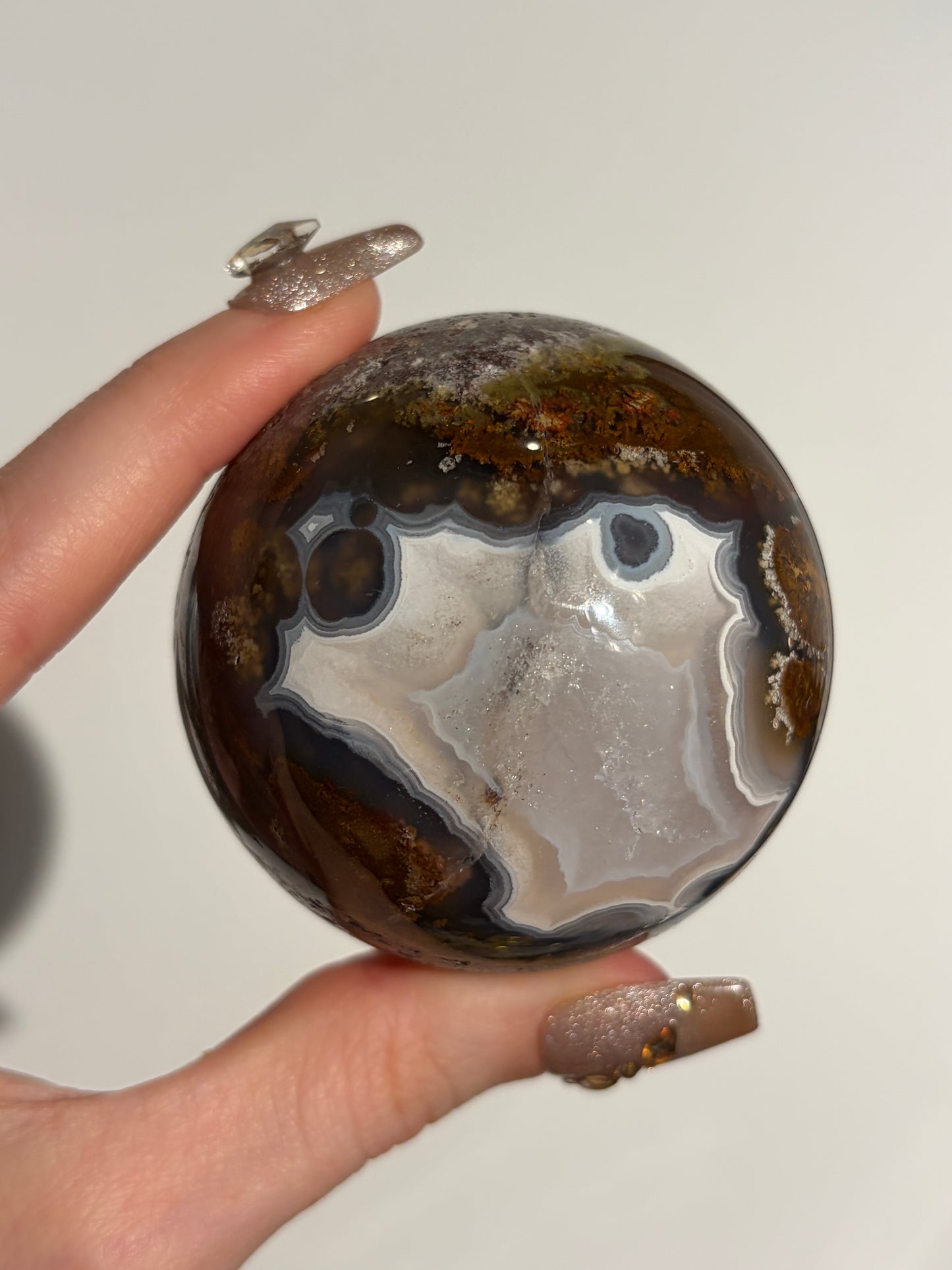 “Terra Nebulus” Nebula Agate Sphere C