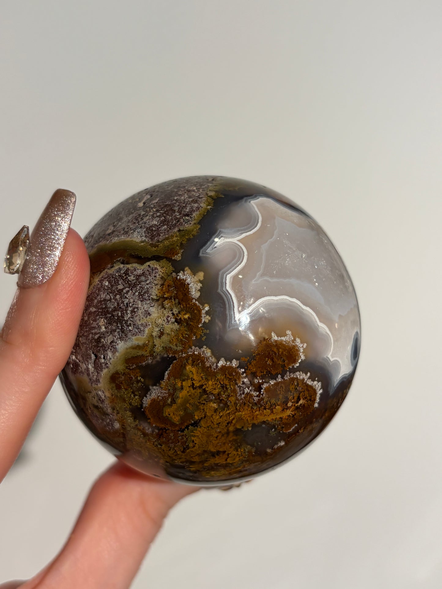 “Terra Nebulus” Nebula Agate Sphere C
