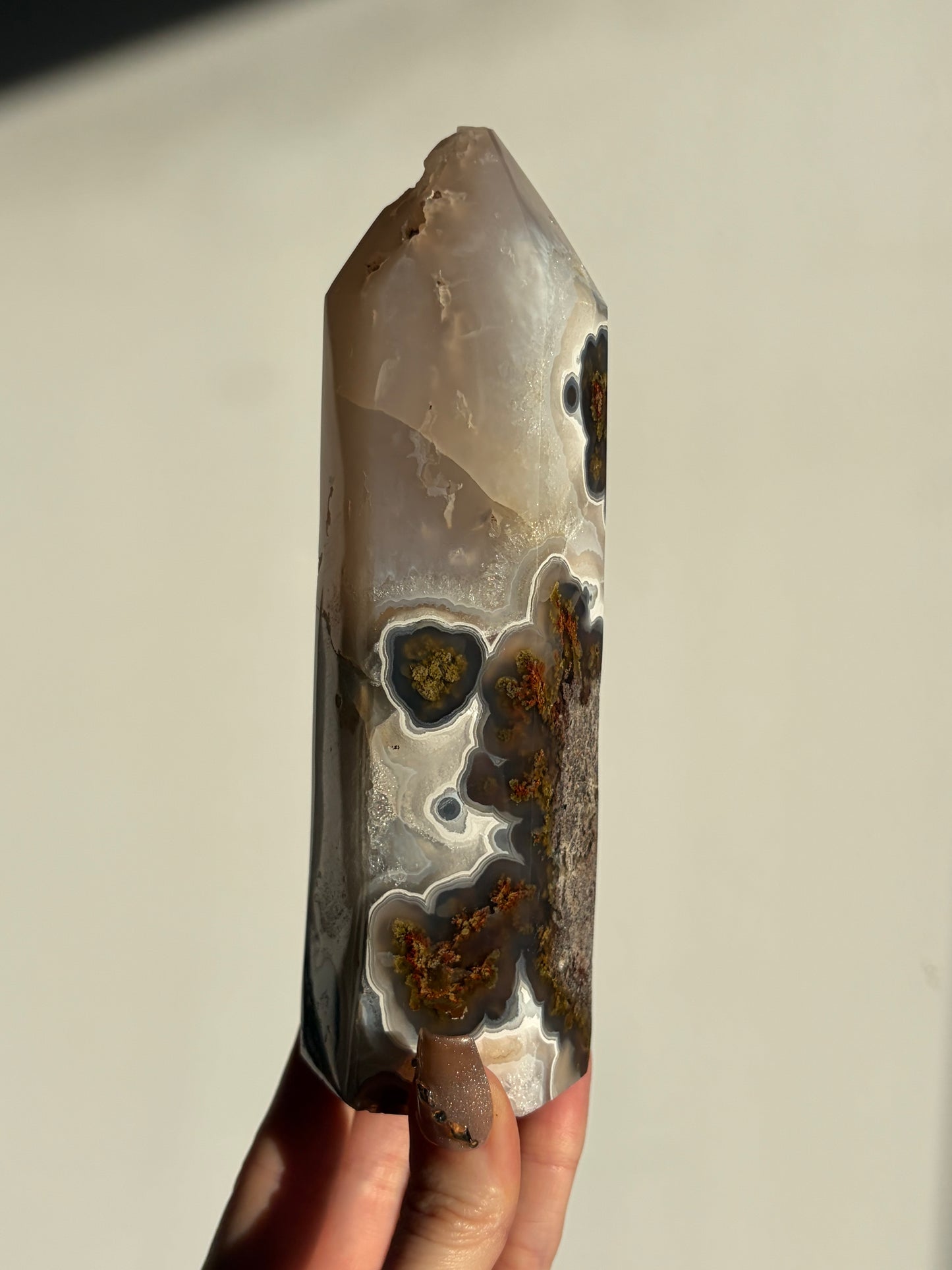 “Celestial Blooms” Nebula Agate Axis Statement Tower A
