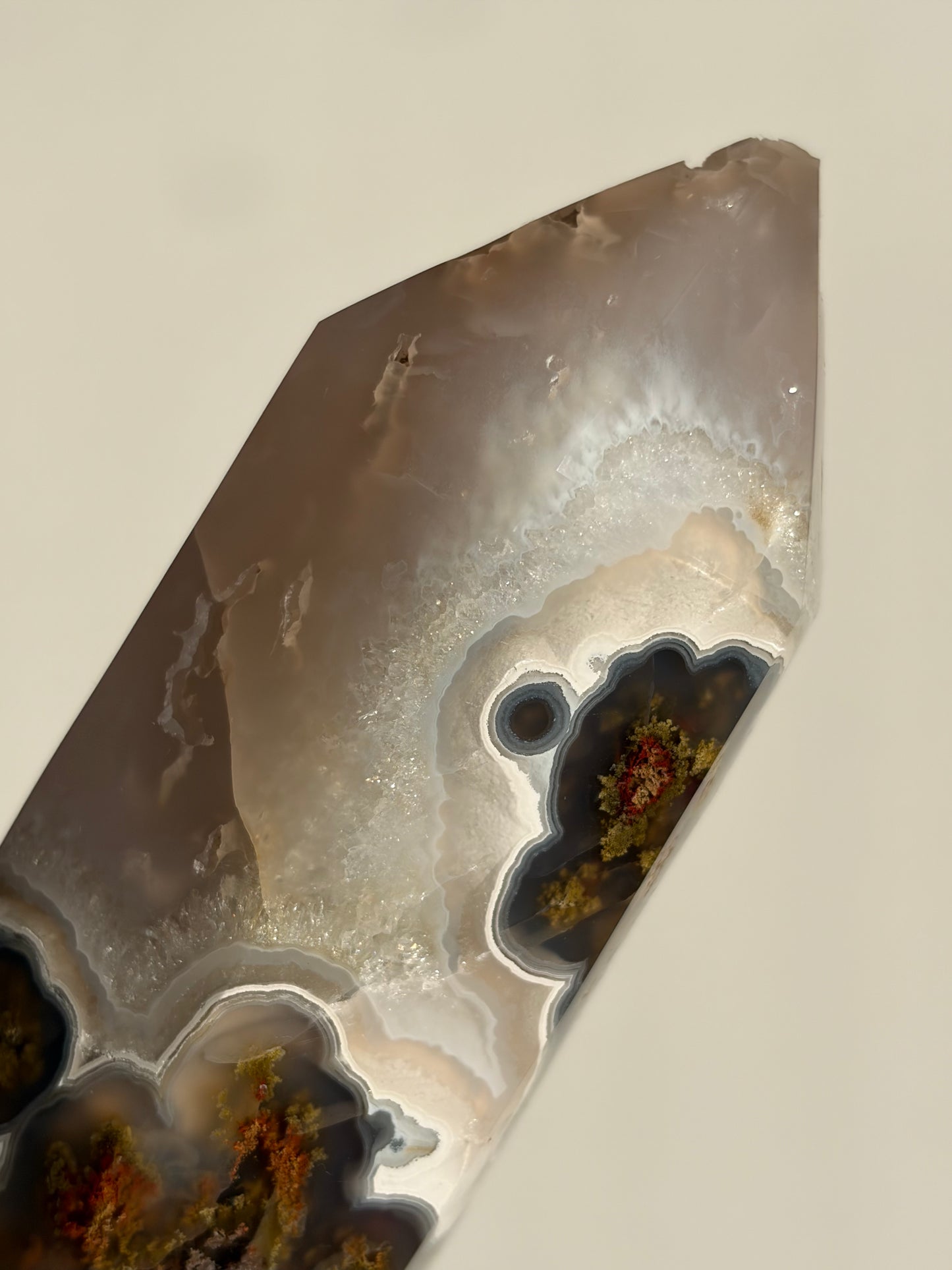 “Celestial Blooms” Nebula Agate Axis Statement Tower A