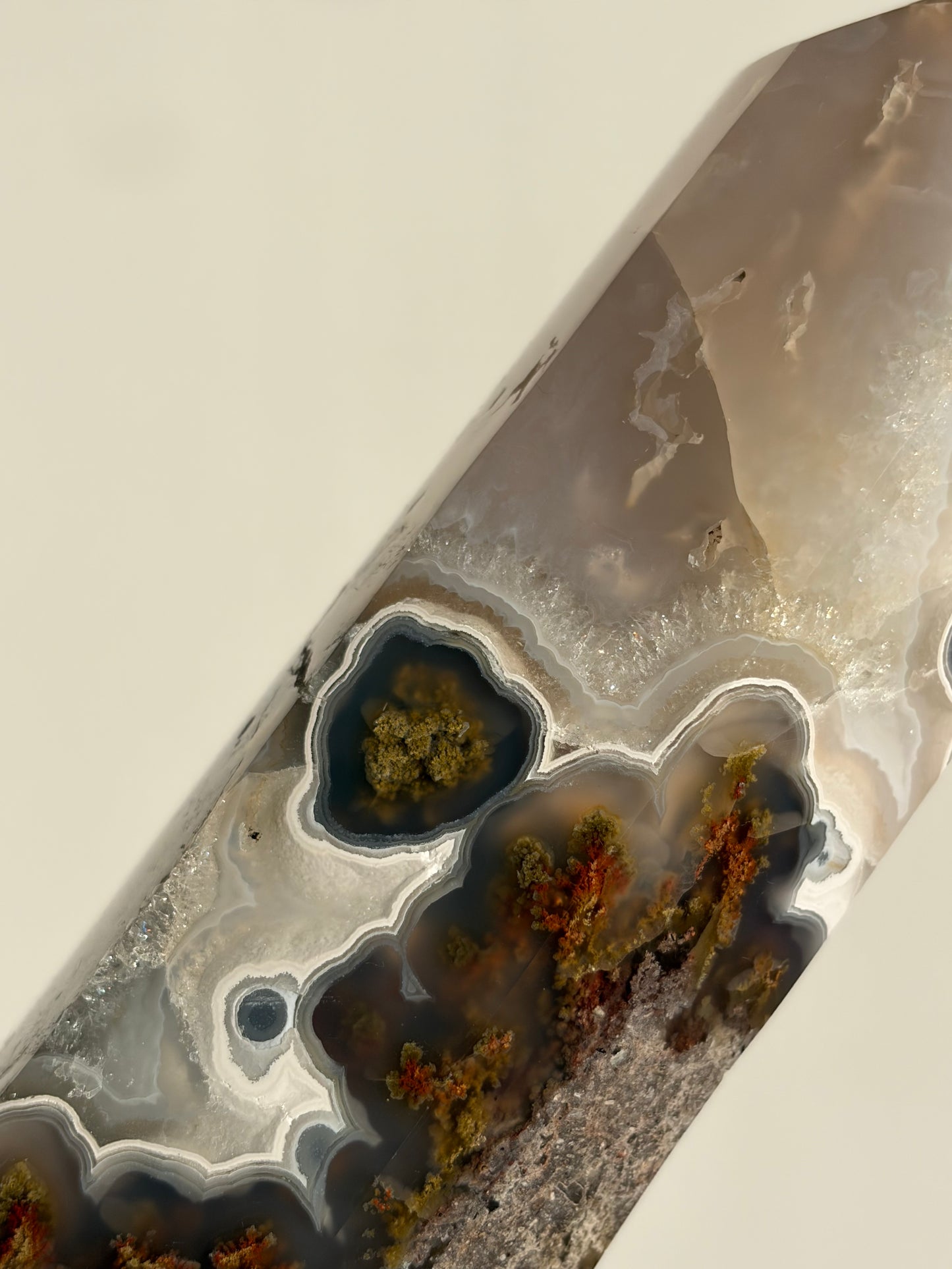 “Celestial Blooms” Nebula Agate Axis Statement Tower A