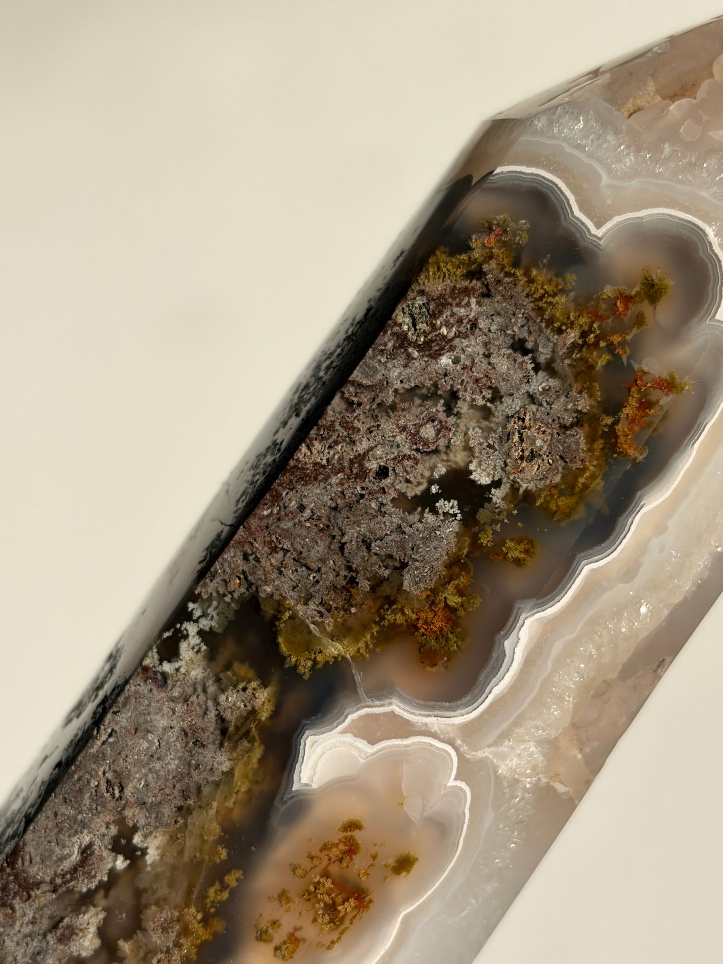“Celestial Blooms” Nebula Agate Axis Statement Tower A
