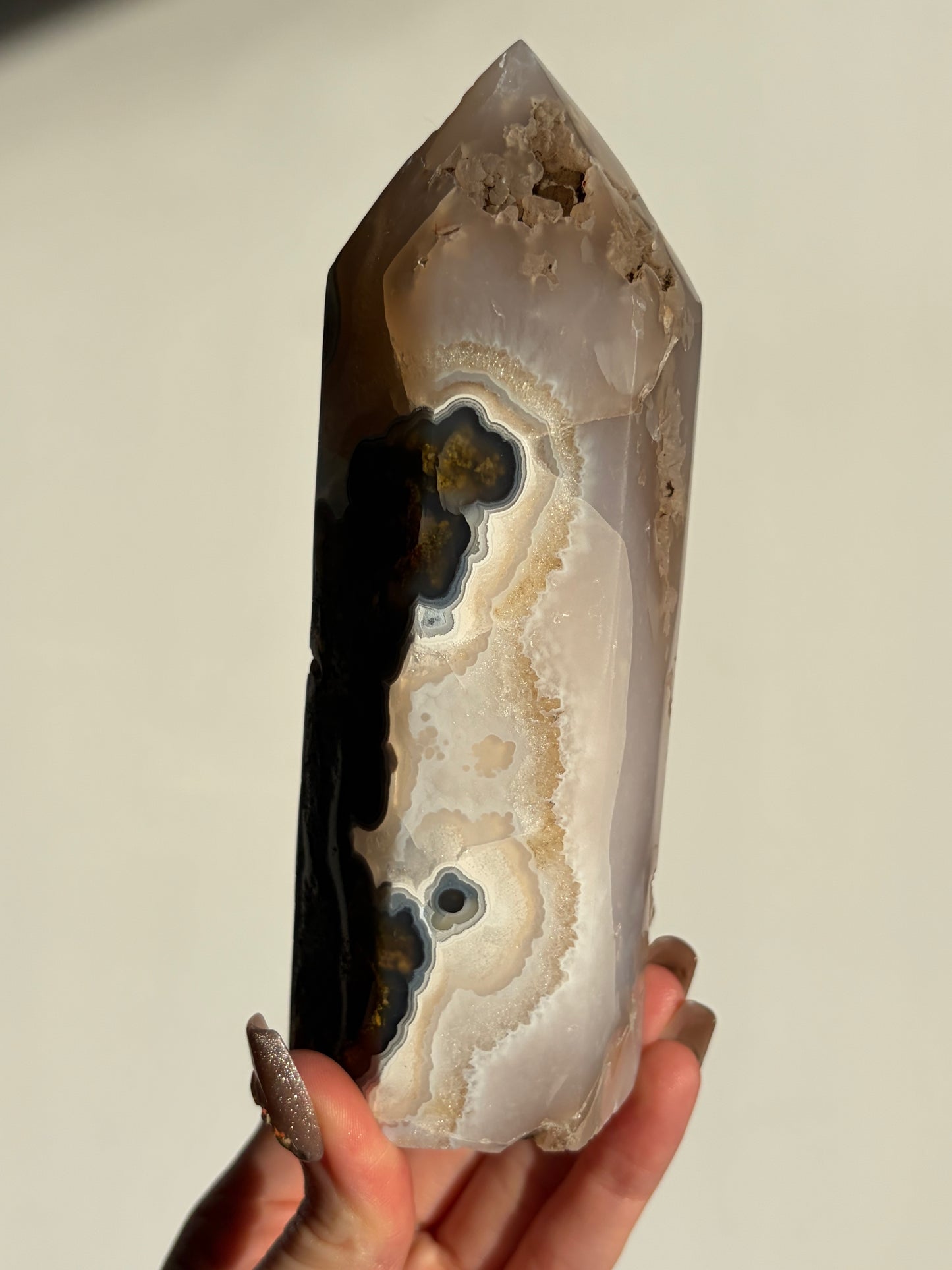 “A Path of Light” Nebula Agate Axis Statement Tower B