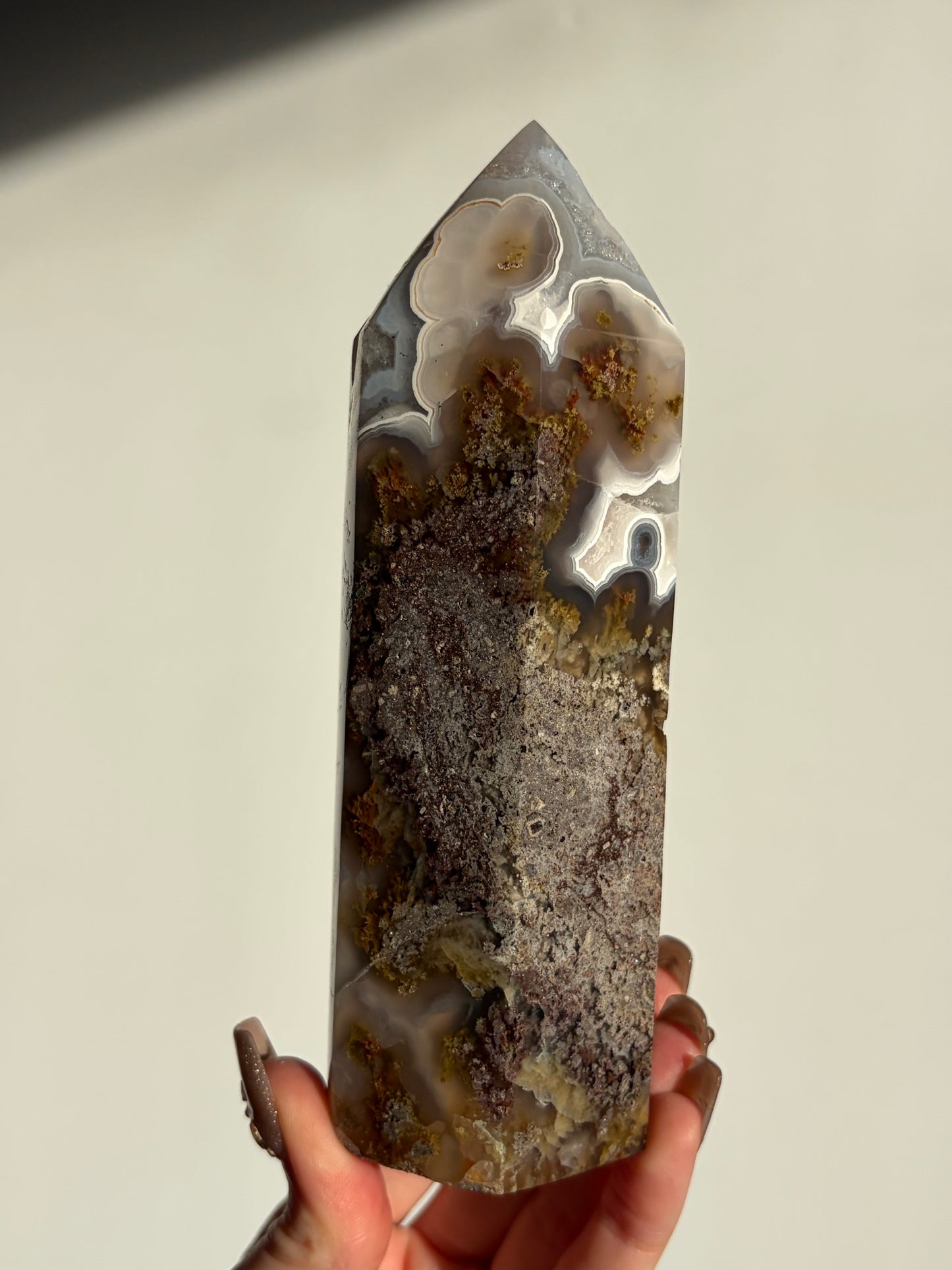 “A Path of Light” Nebula Agate Axis Statement Tower B