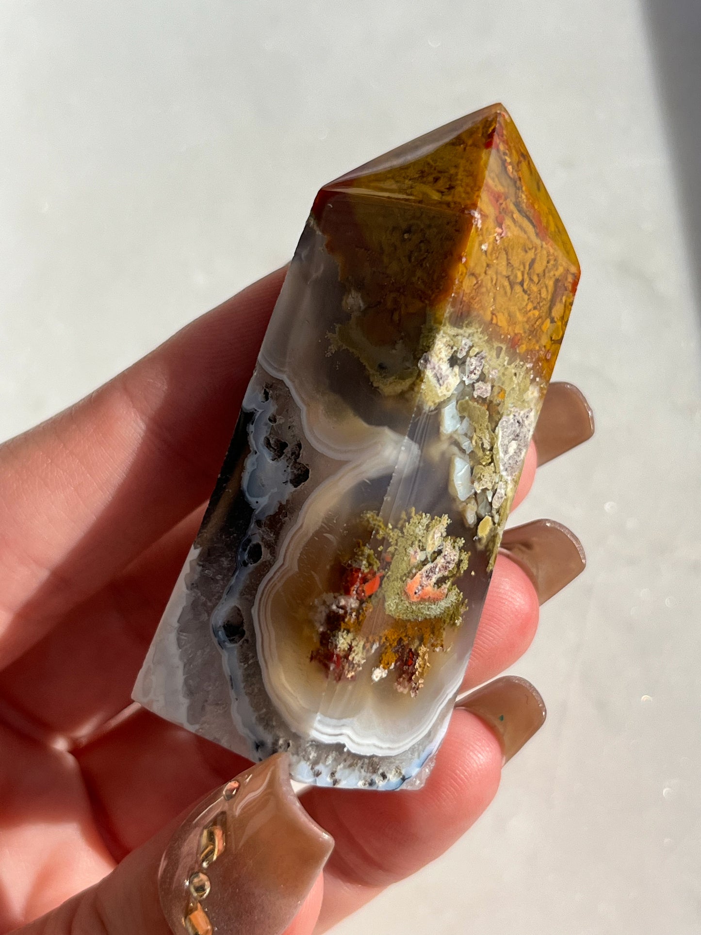 Nebula Agate Tower (You Choose)