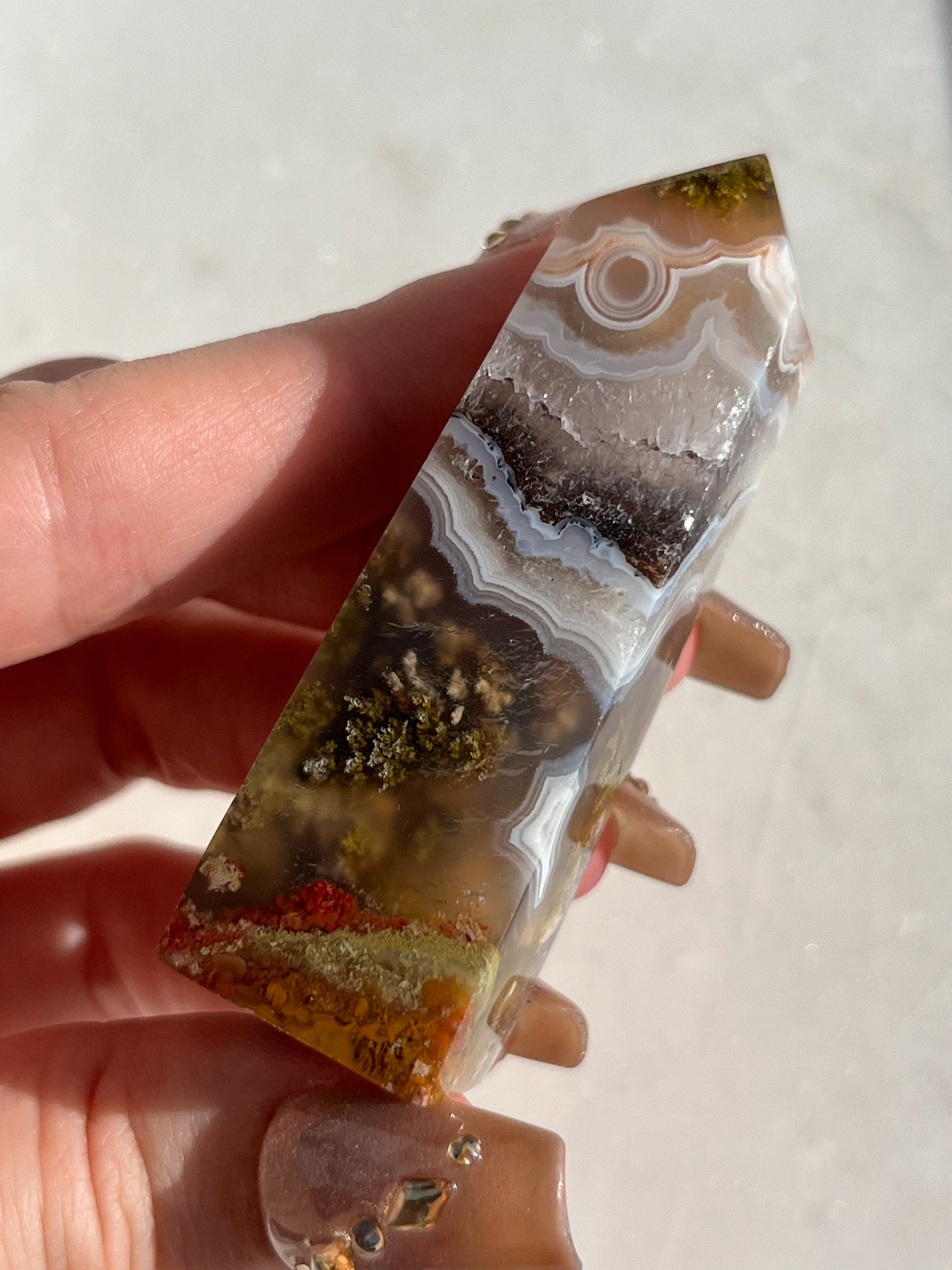 Nebula Agate Tower (You Choose)