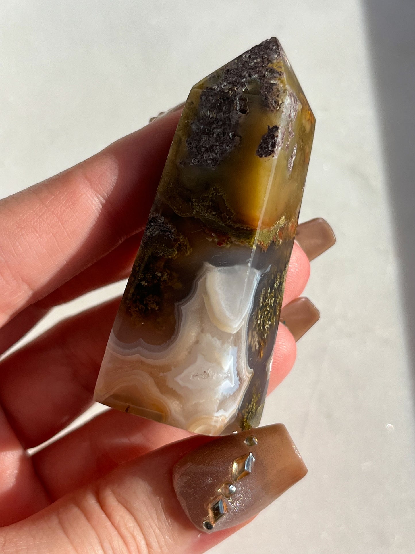 Nebula Agate Tower (You Choose)