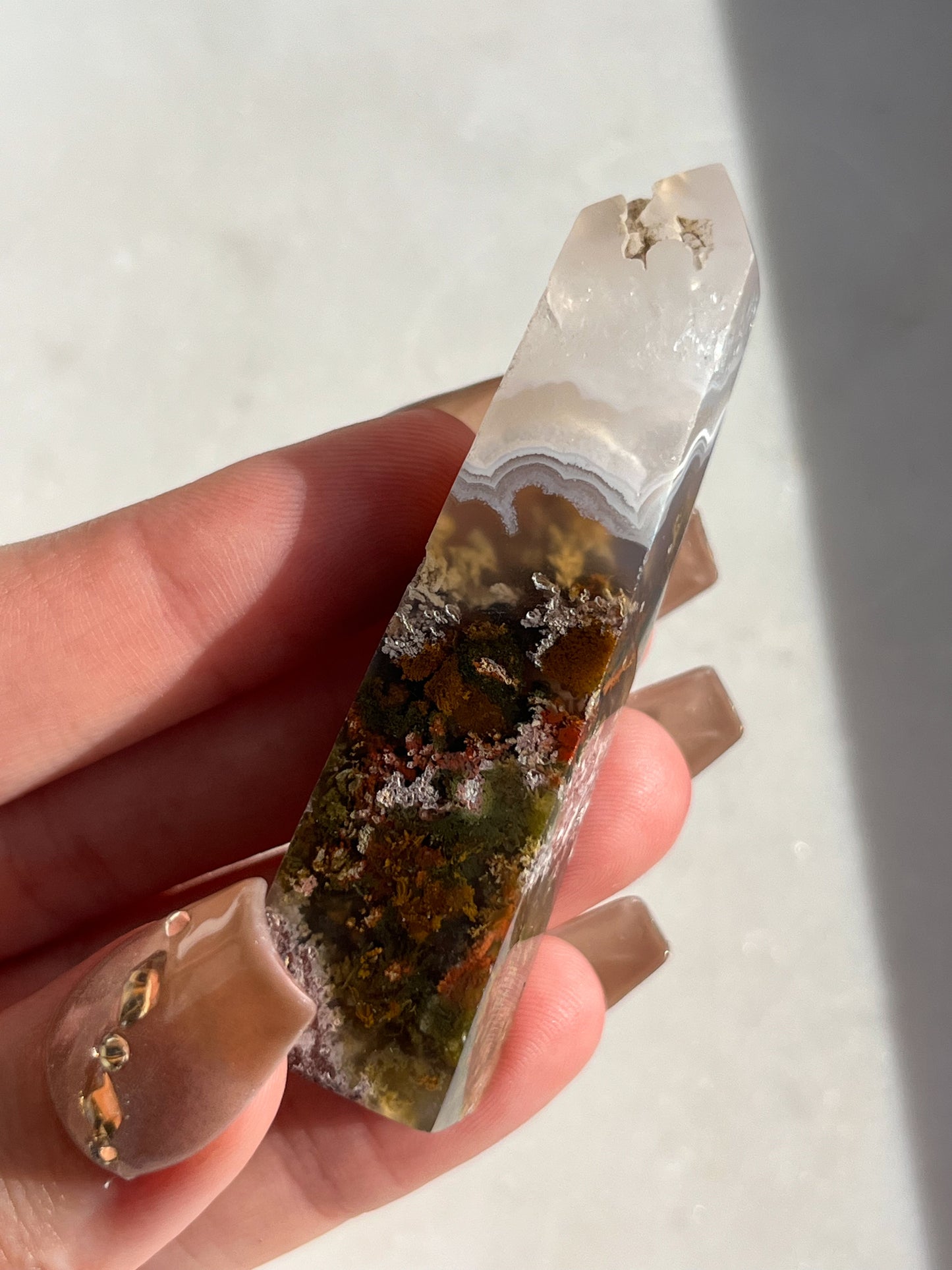 Nebula Agate Tower (You Choose)