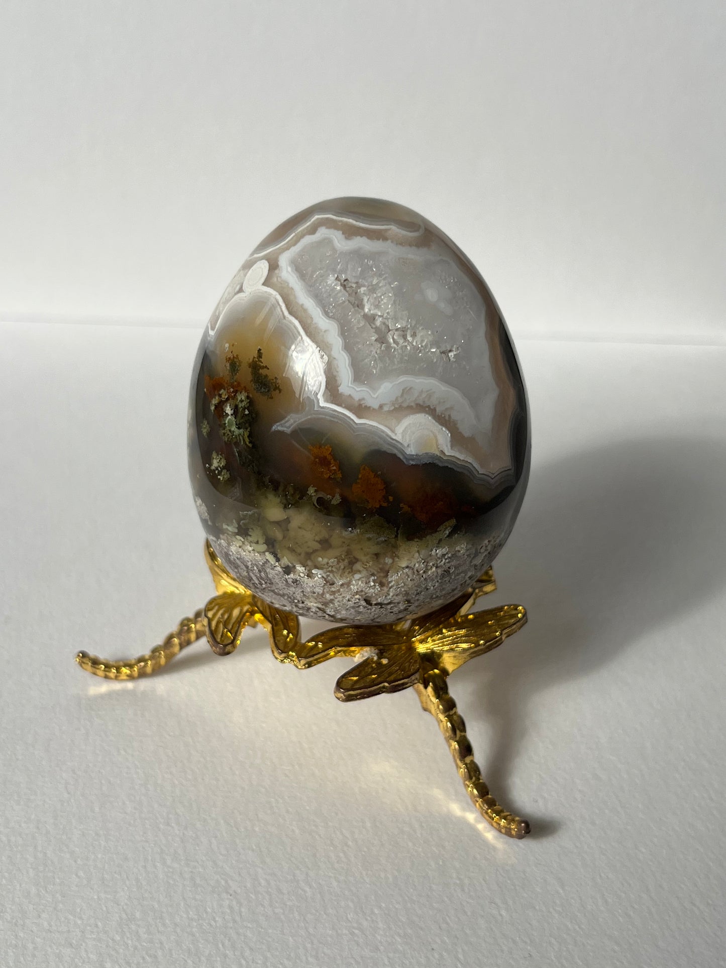 Nebula Agate Egg Carving A