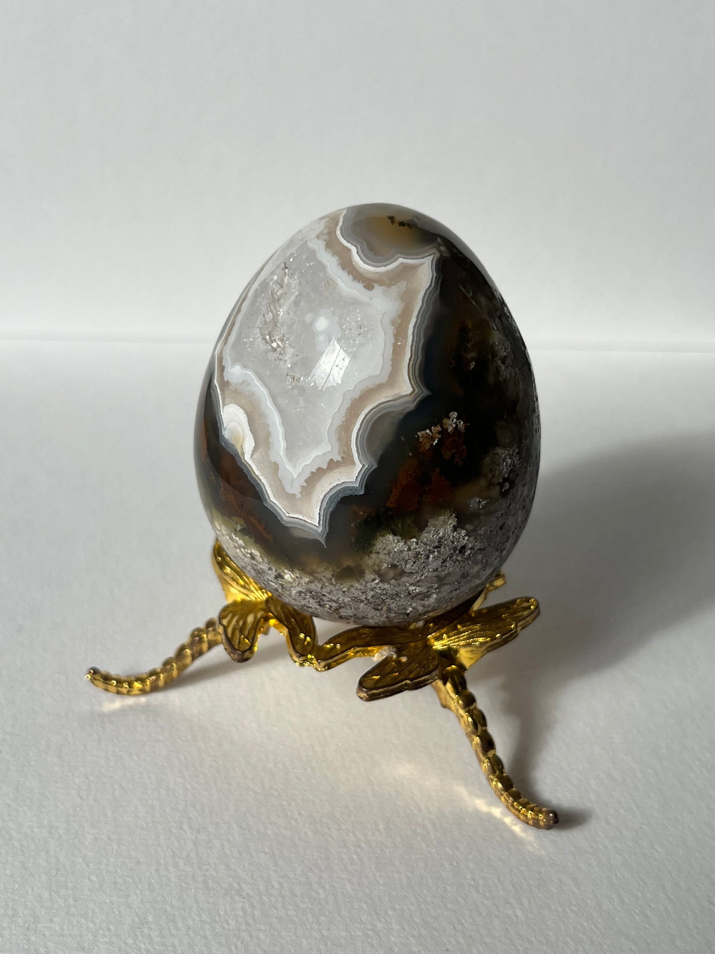 Nebula Agate Egg Carving A