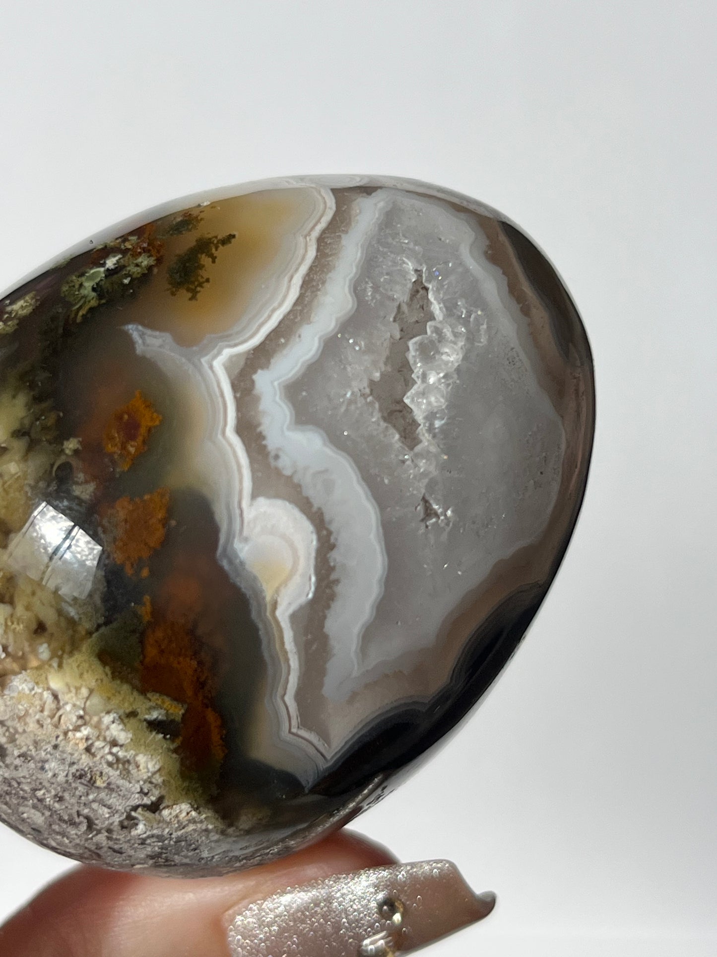 Nebula Agate Egg Carving A