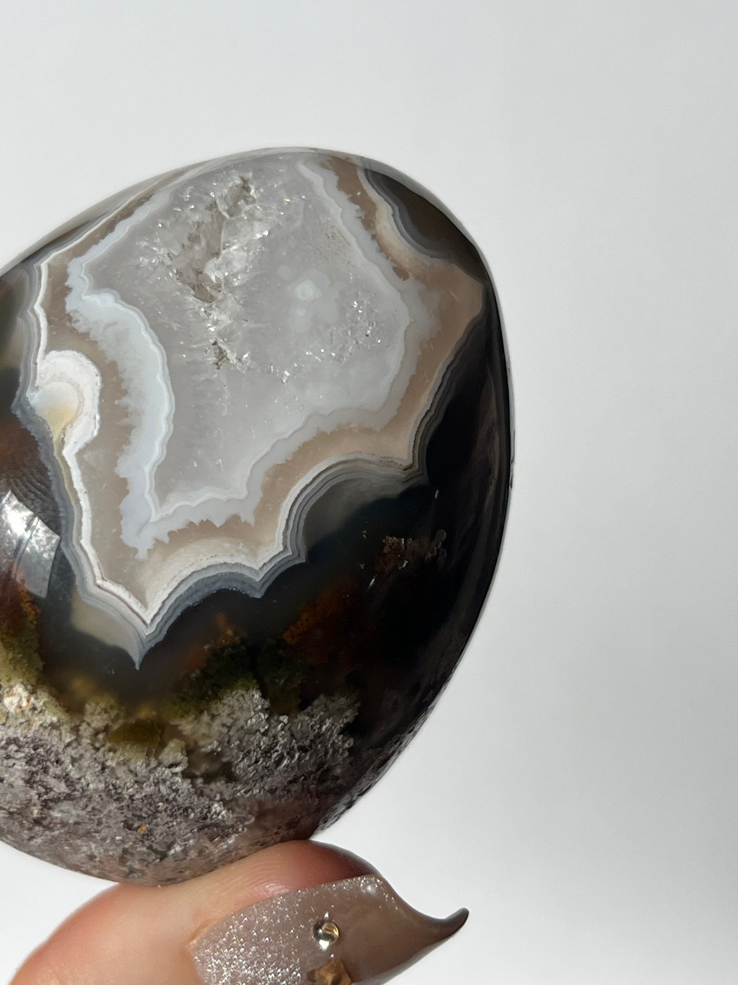 Nebula Agate Egg Carving A
