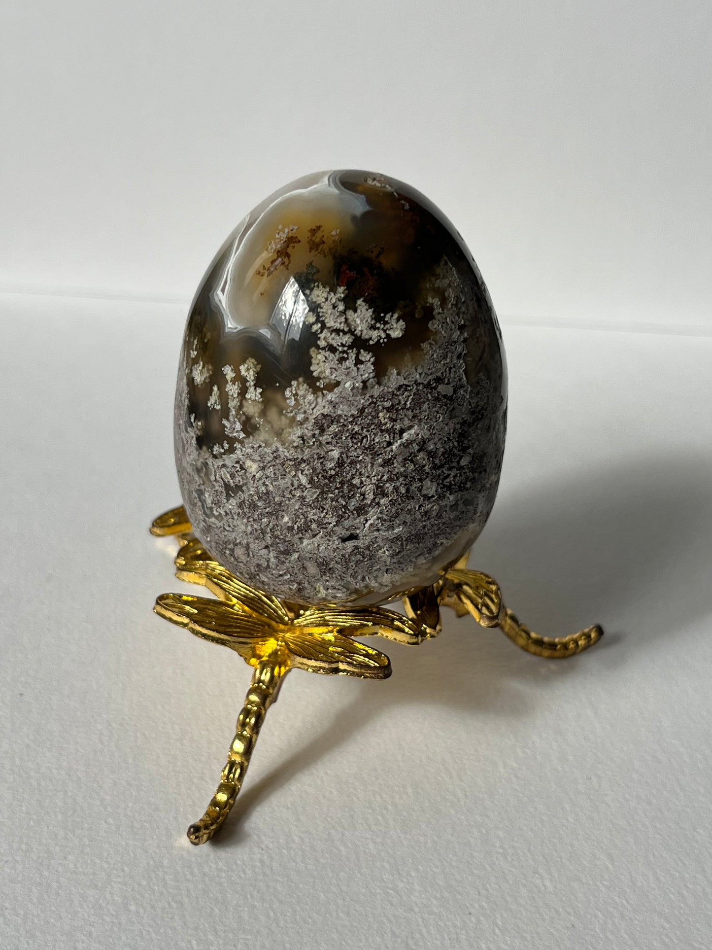 Nebula Agate Egg Carving B