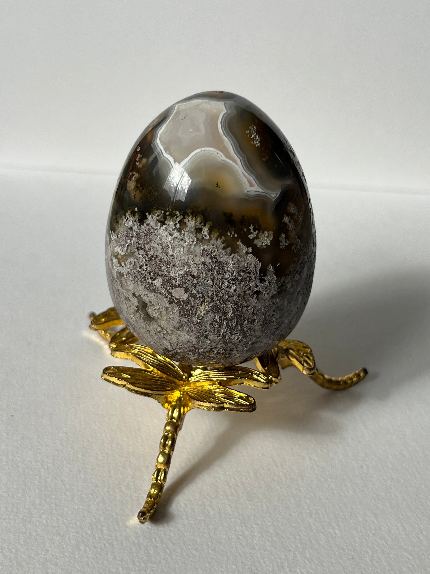 Nebula Agate Egg Carving B