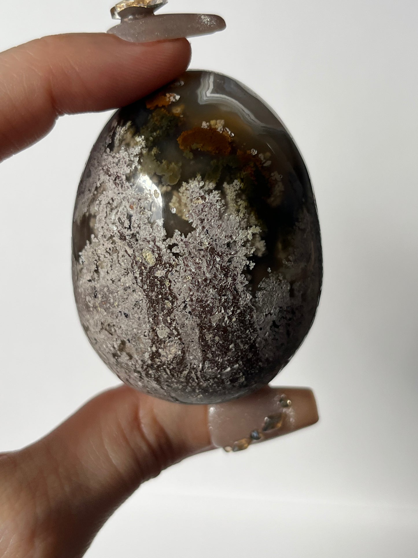Nebula Agate Egg Carving B