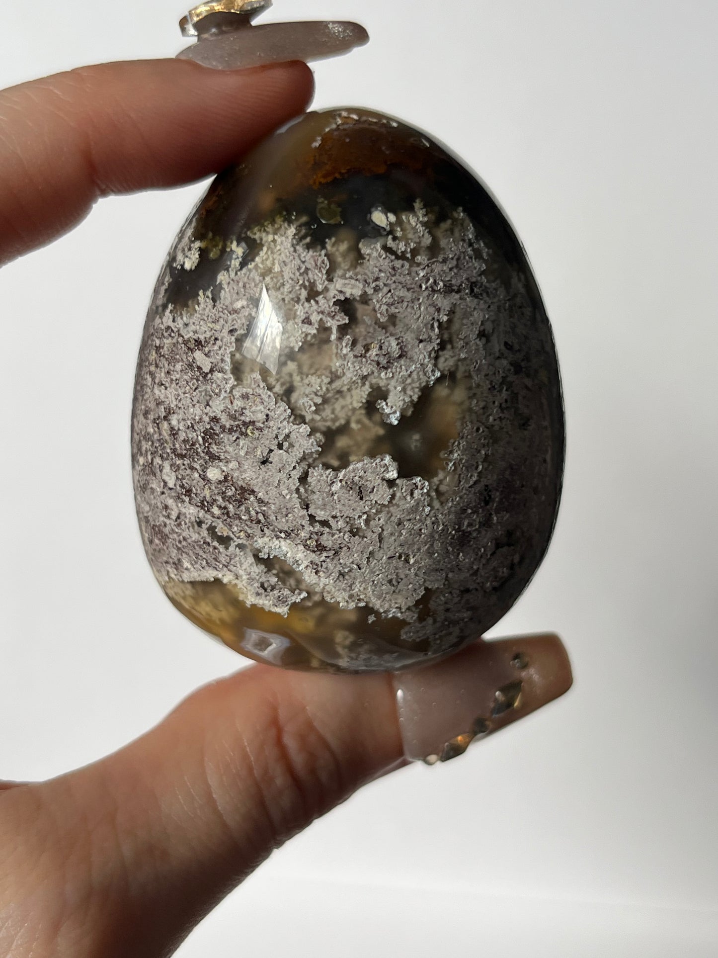 Nebula Agate Egg Carving B