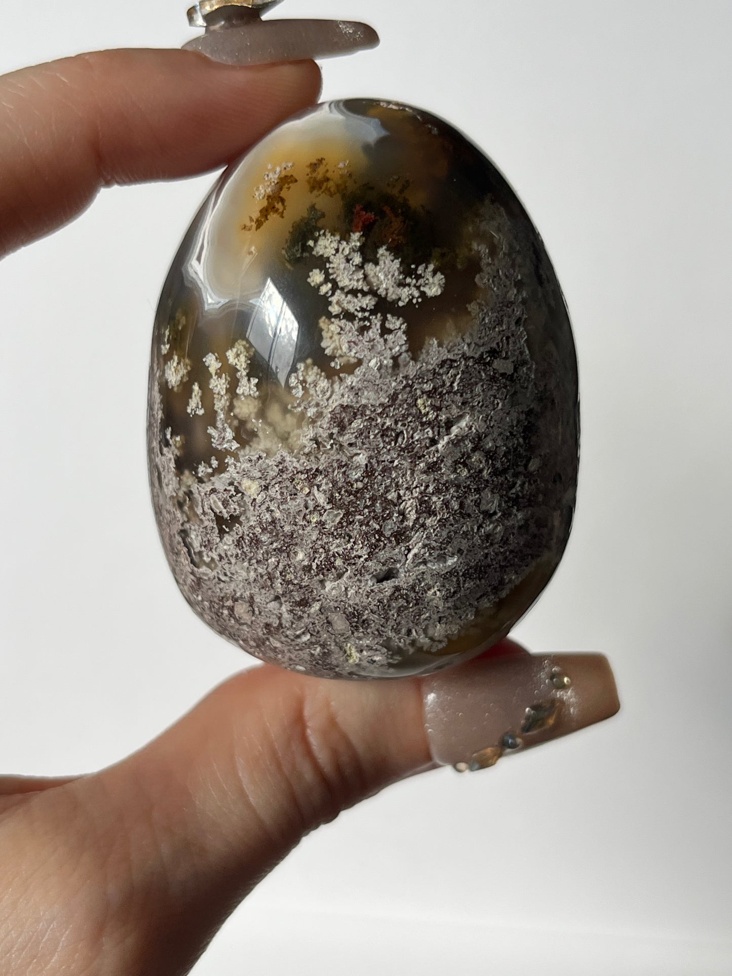Nebula Agate Egg Carving B