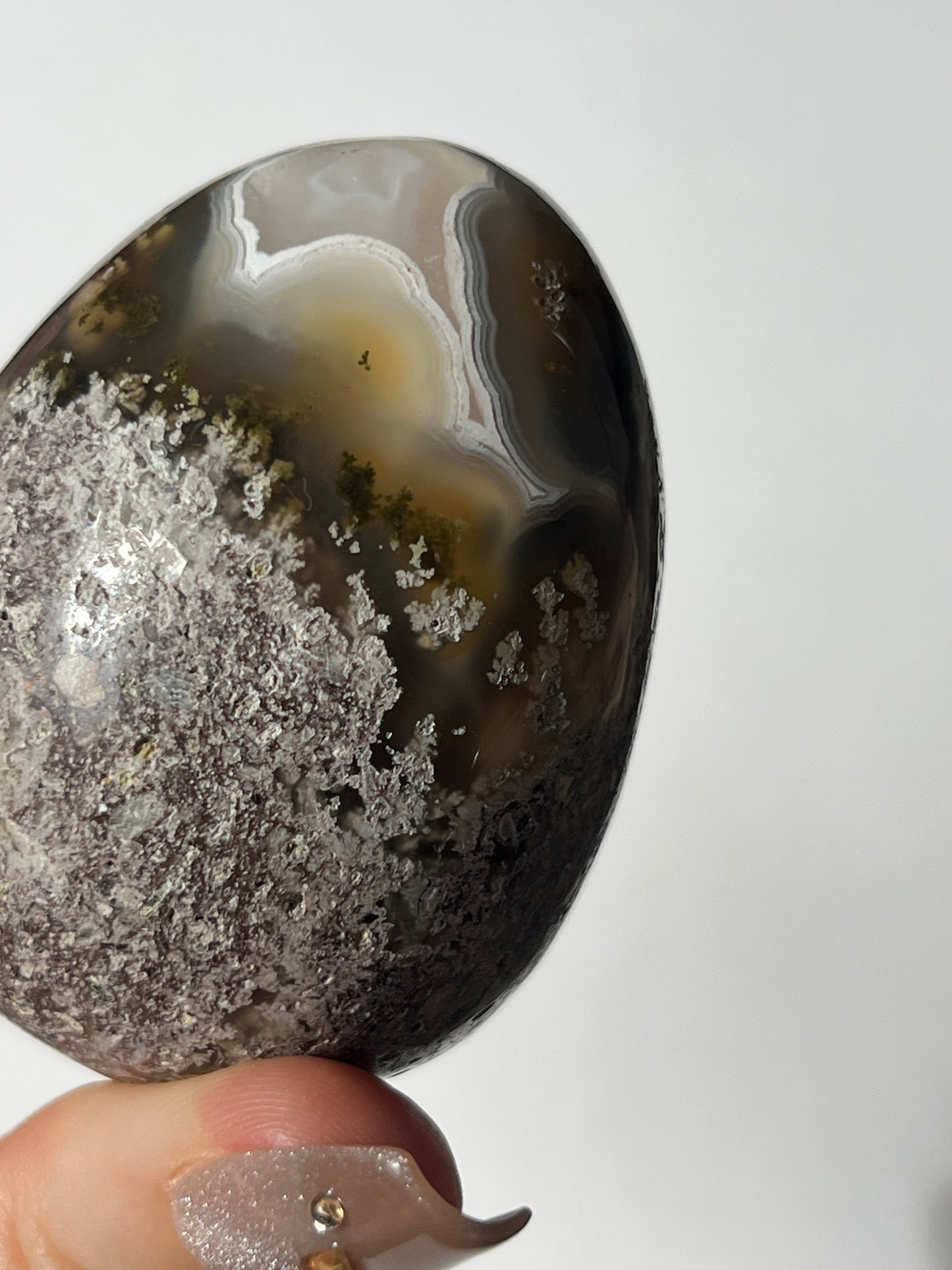 Nebula Agate Egg Carving B