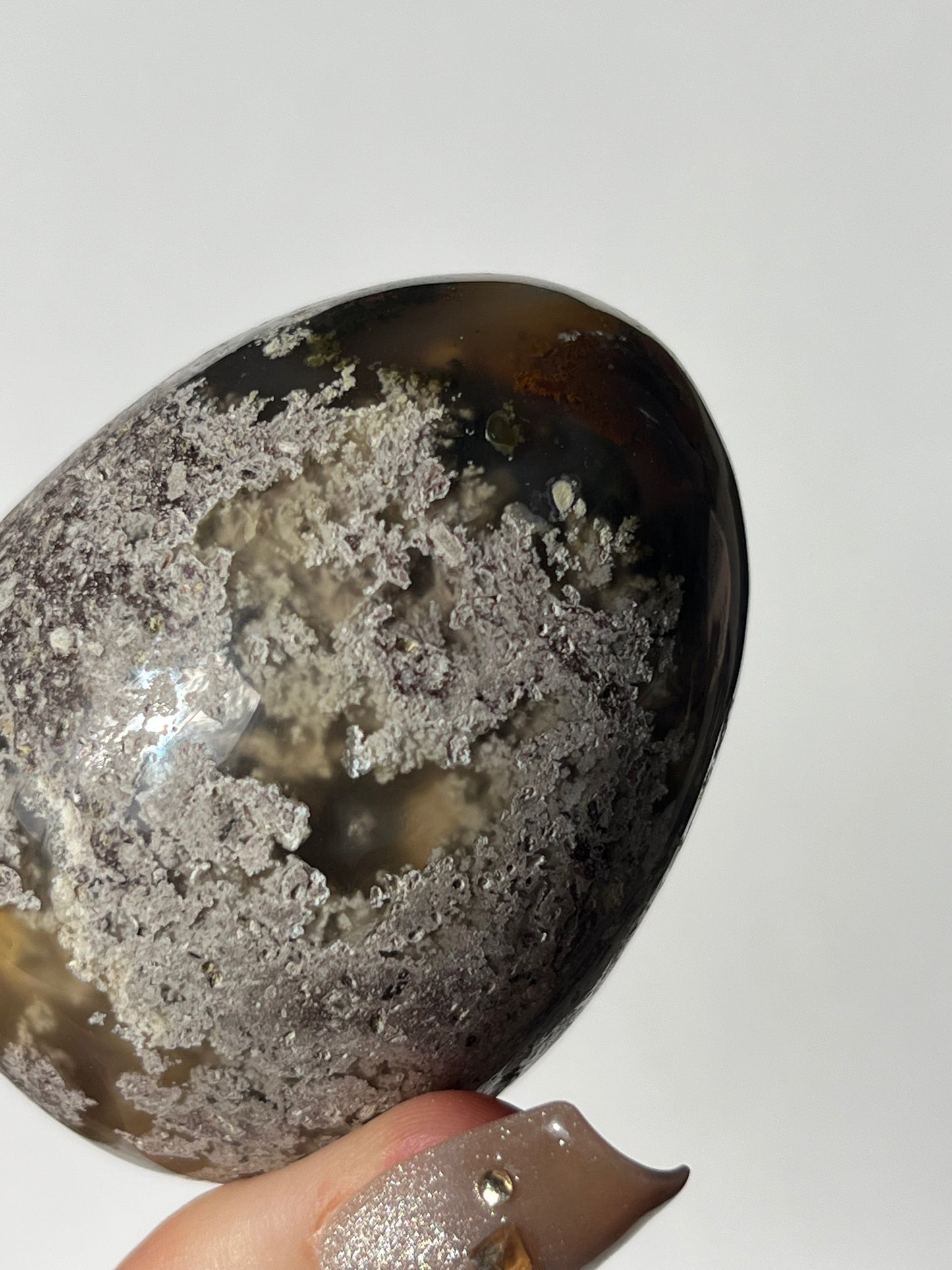 Nebula Agate Egg Carving B