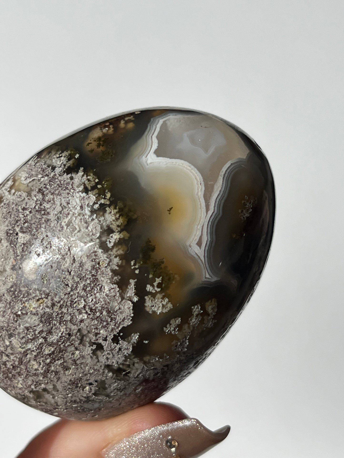 Nebula Agate Egg Carving B
