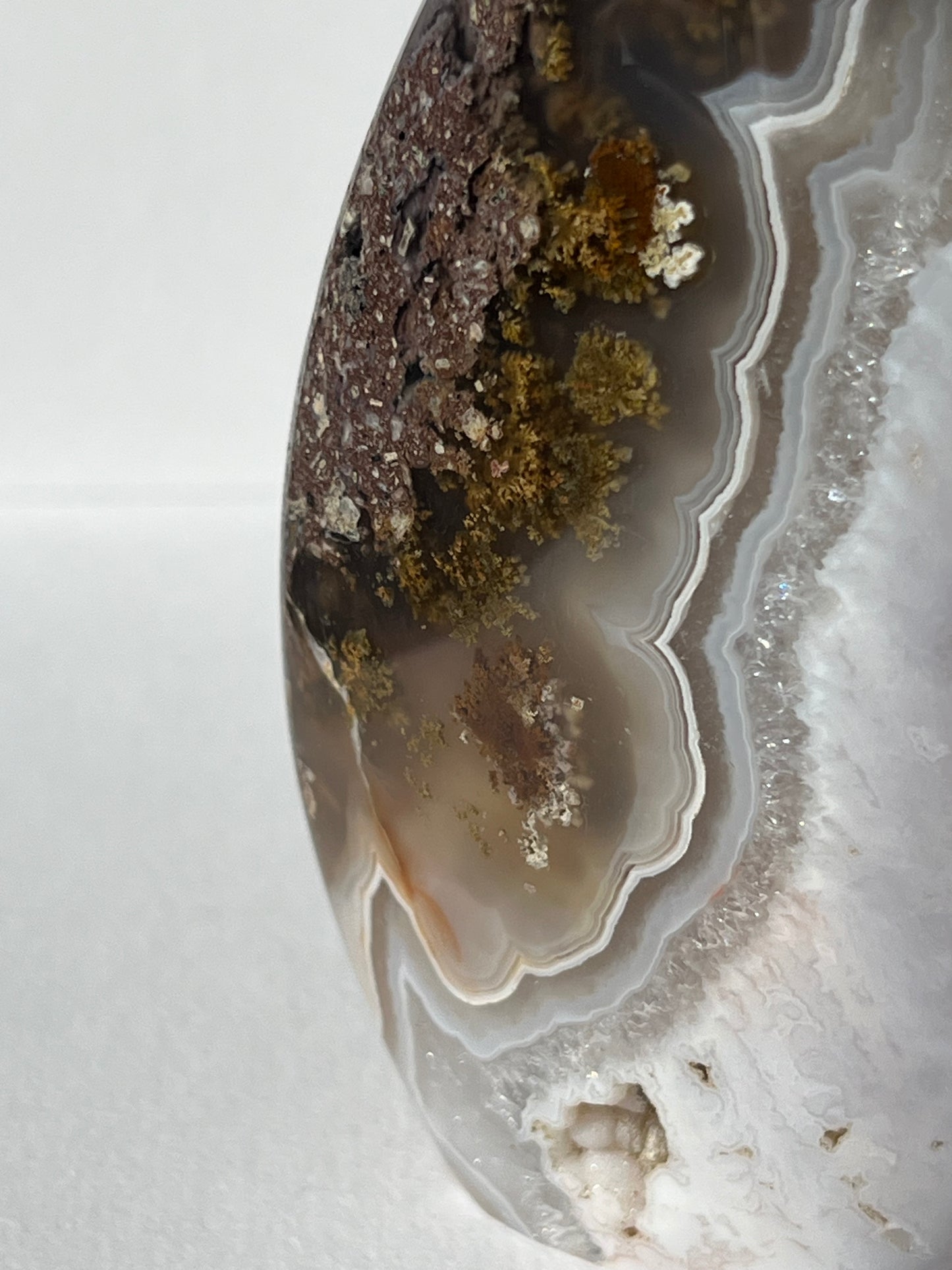 Nebula Agate Flame with Dendritic Inclusions A