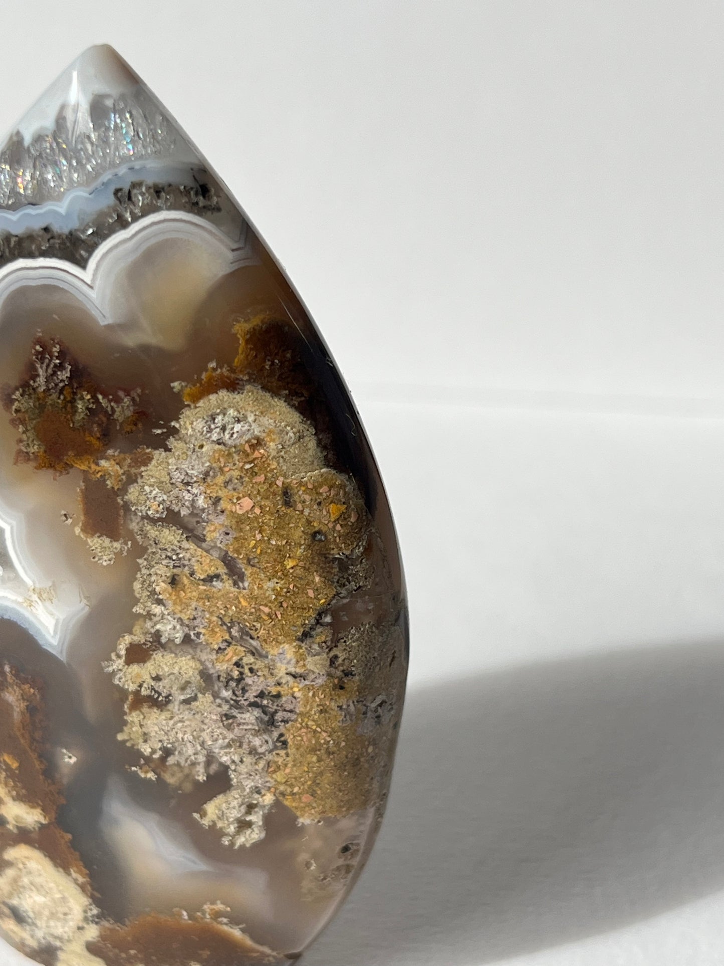 Nebula Agate Flame with Dendritic Inclusions B