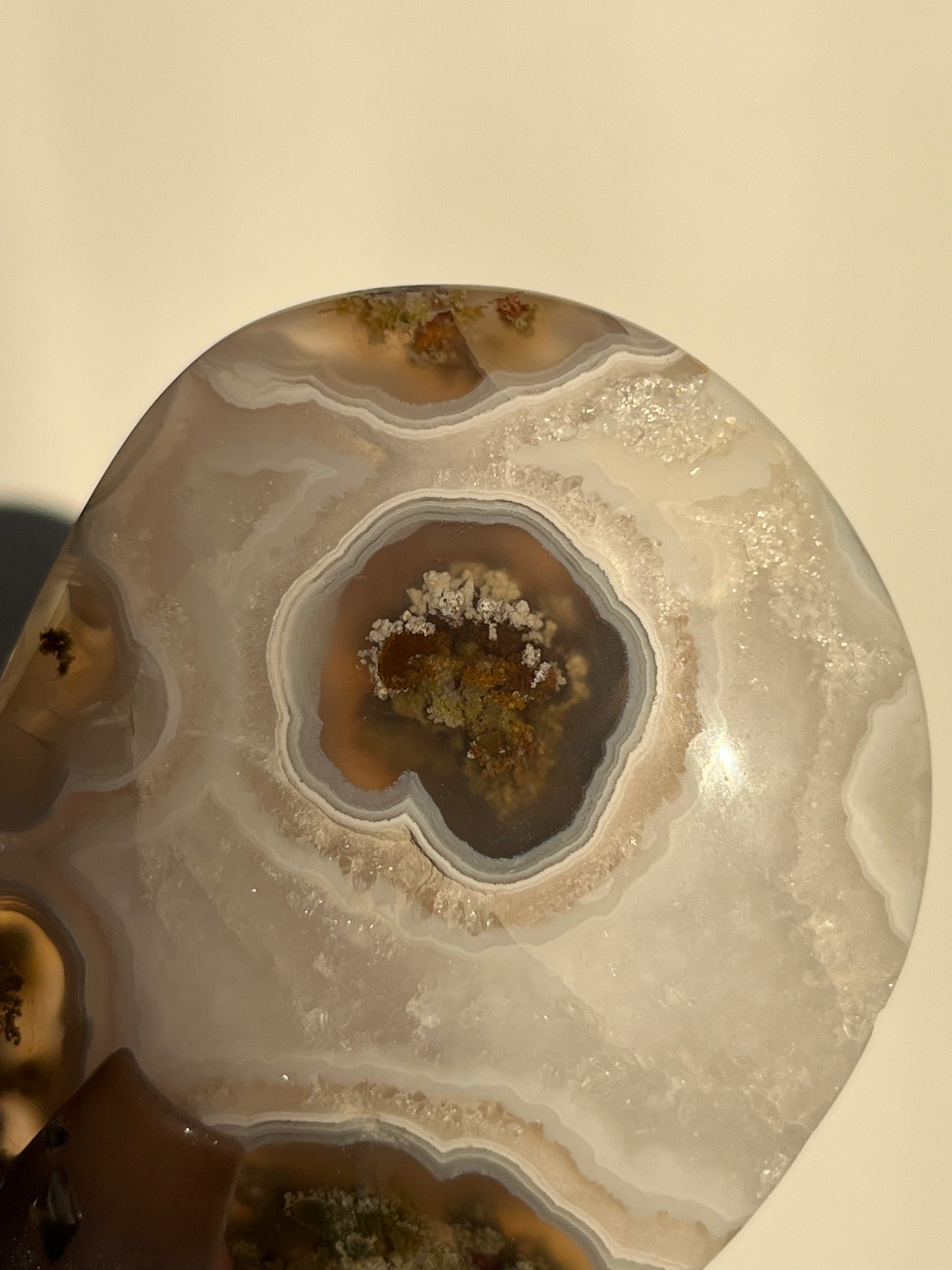 “Riviera” Nebula Agate Freeform Palmstone