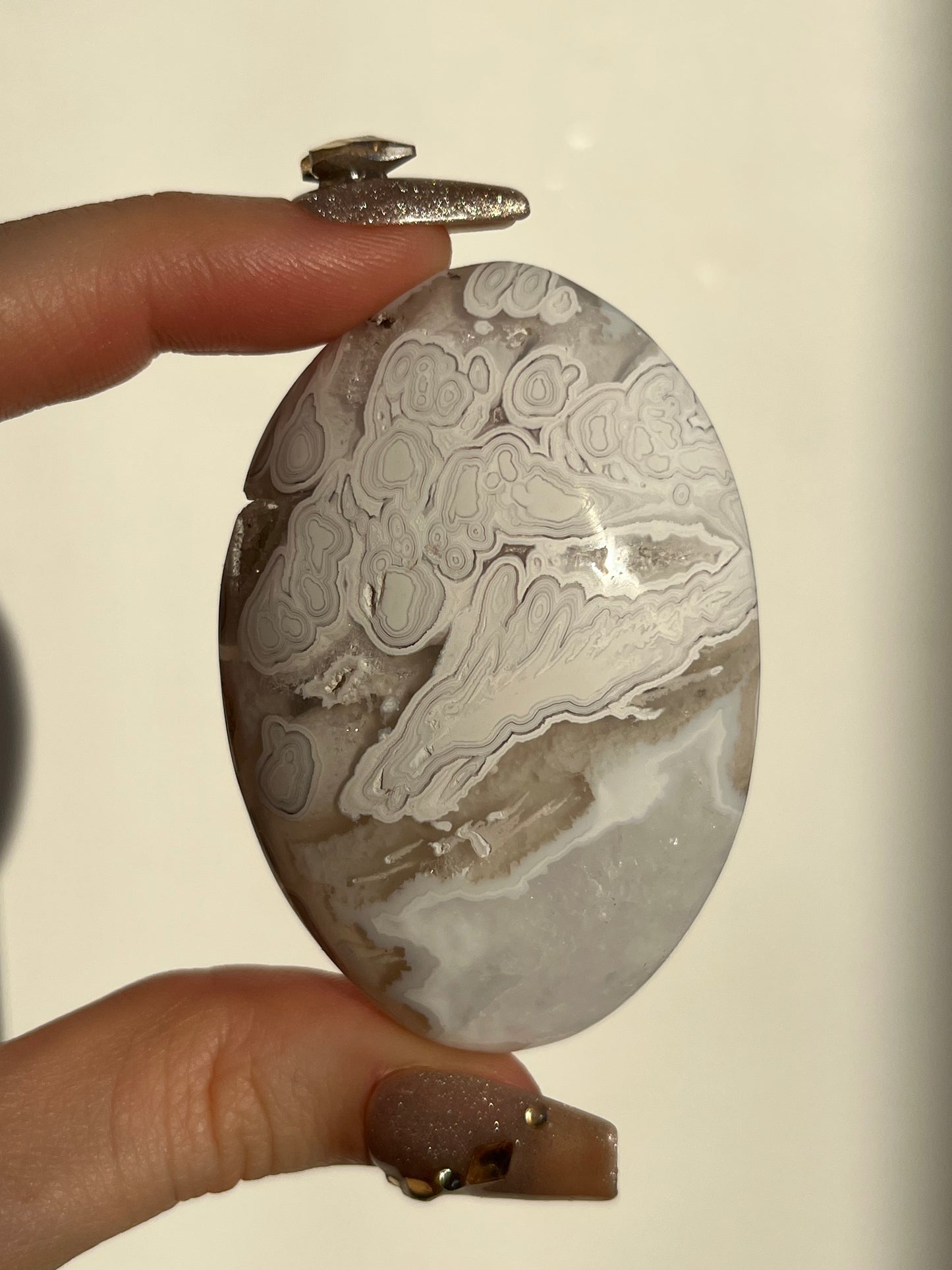 Collector's Choice Orbicular Nebula Agate Palmstone A