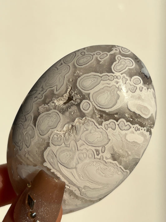 Collector's Choice Orbicular Nebula Agate Palmstone A