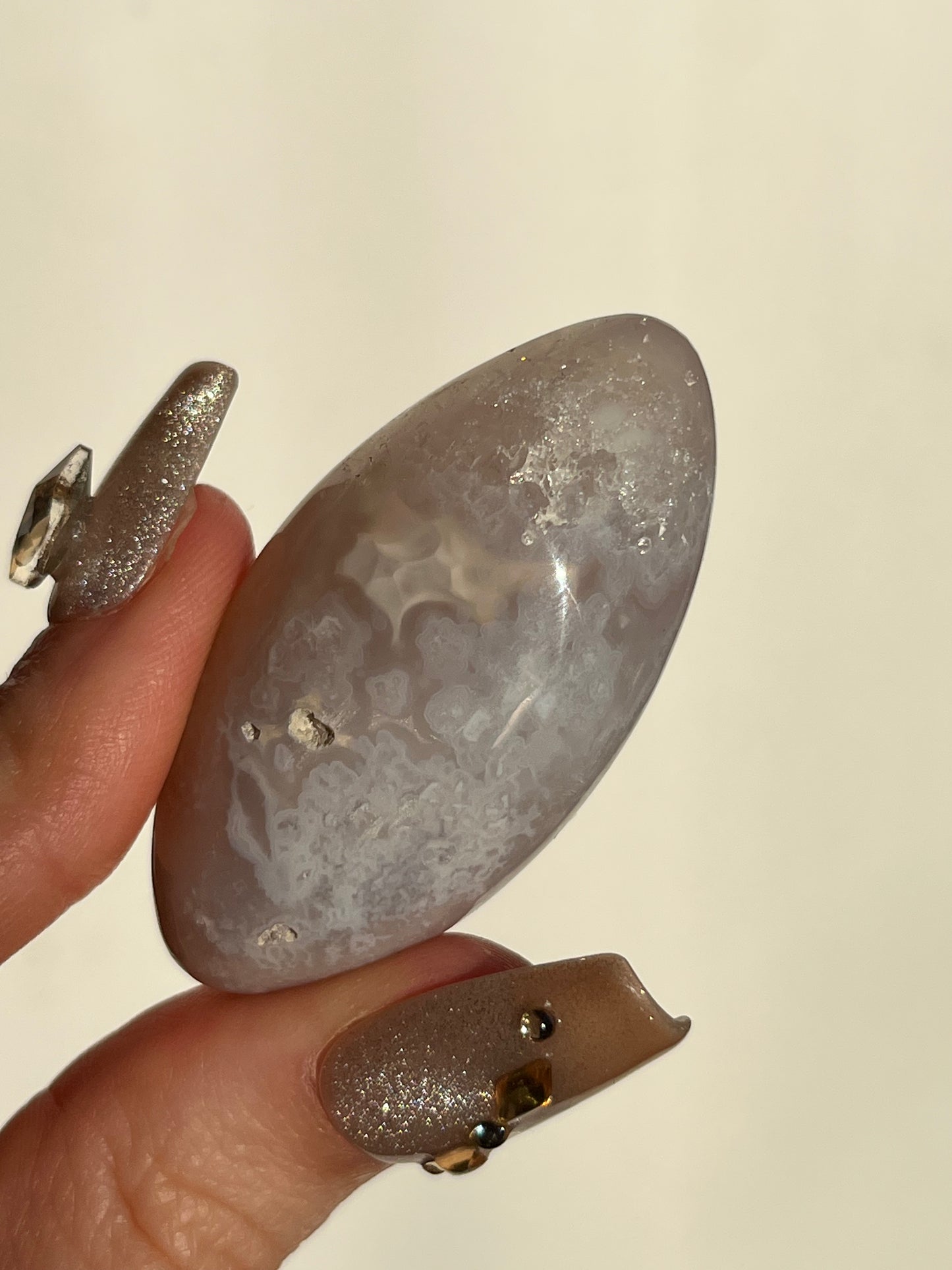 Nebula Agate and Scenic Moss Shiva (You Choose)