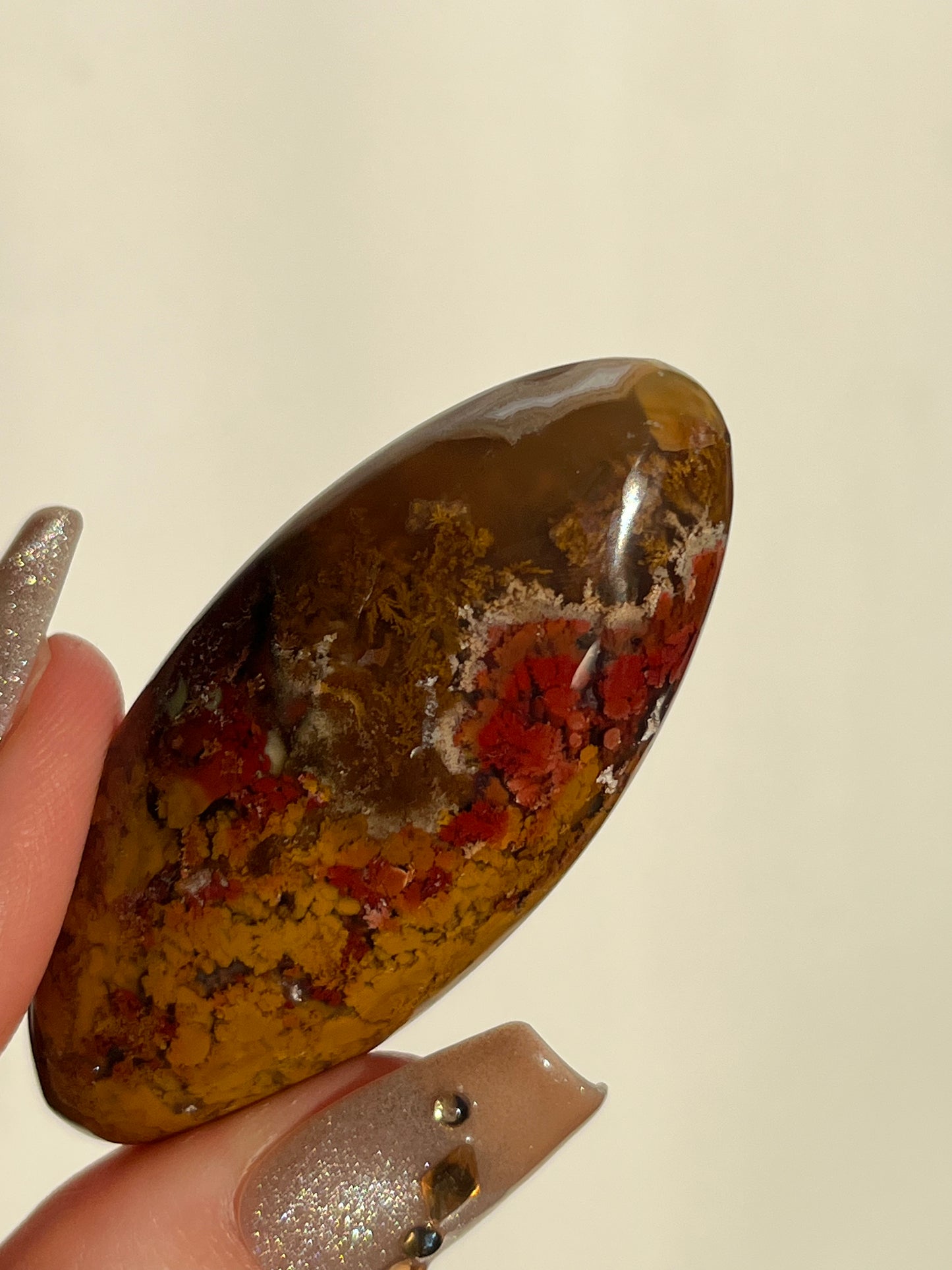 Nebula Agate and Scenic Moss Shiva (You Choose)