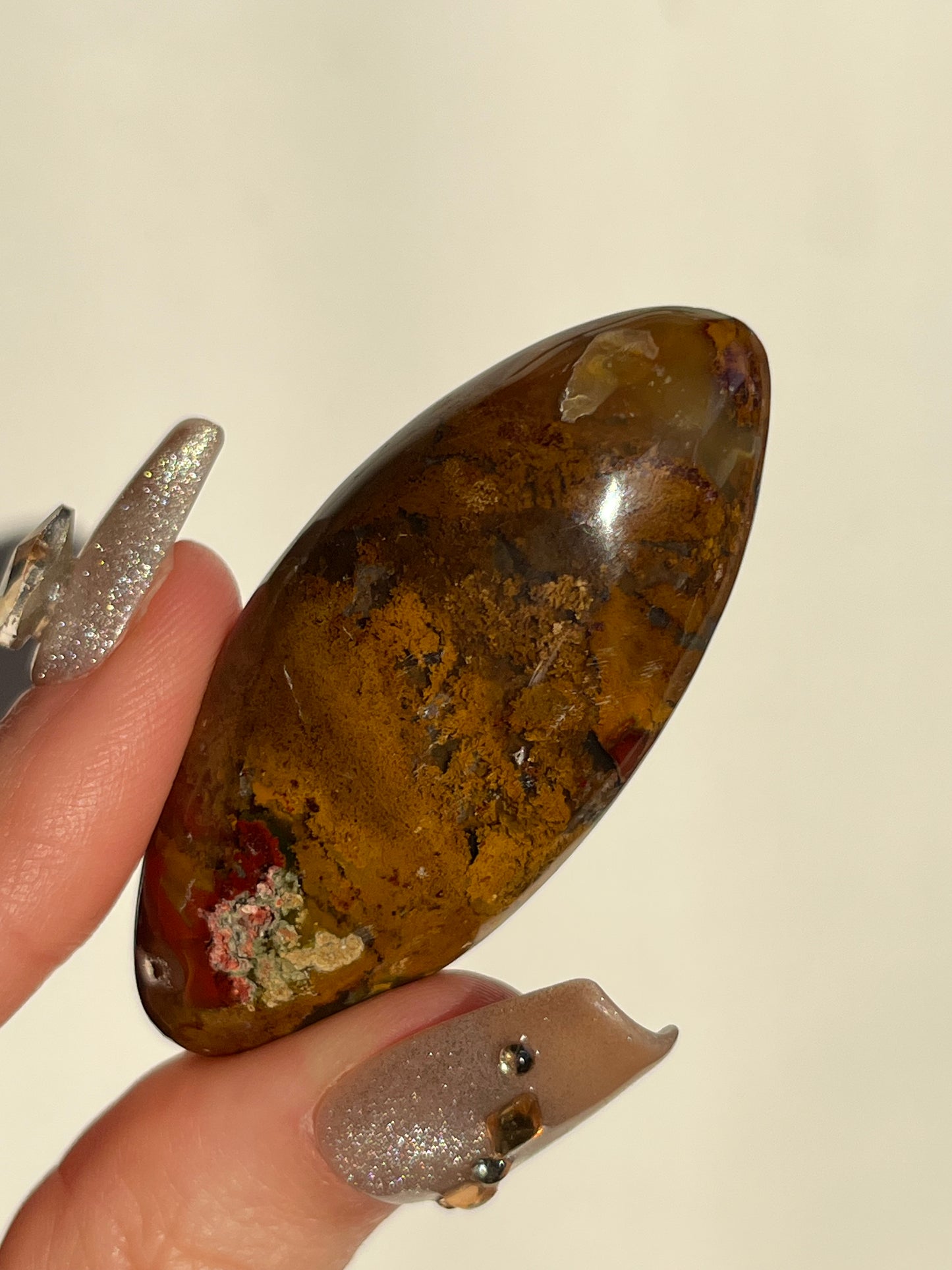 Nebula Agate and Scenic Moss Shiva (You Choose)